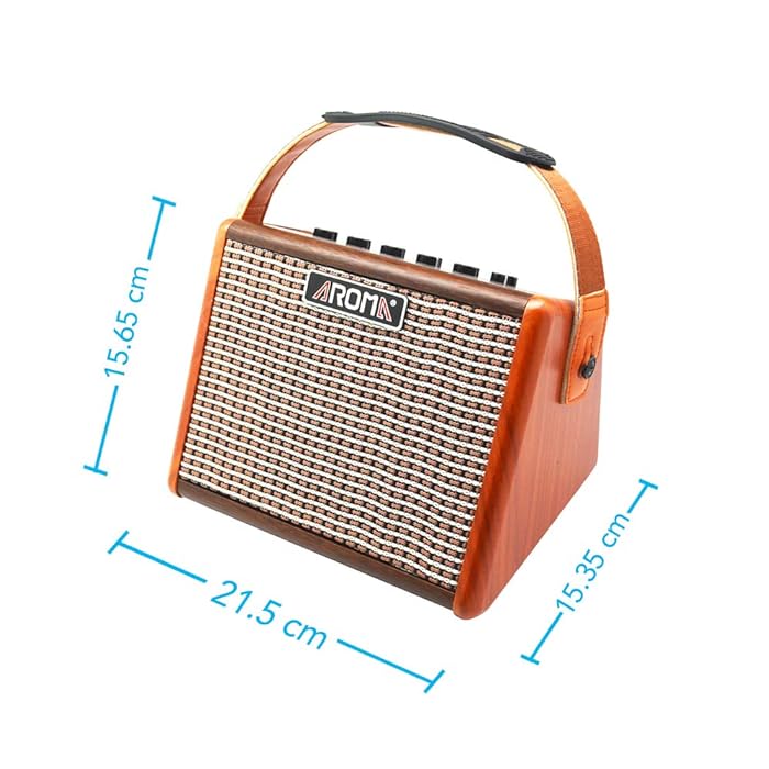 Aroma AG-15A – 15W Portable Acoustic Guitar Amplifier - Image 4