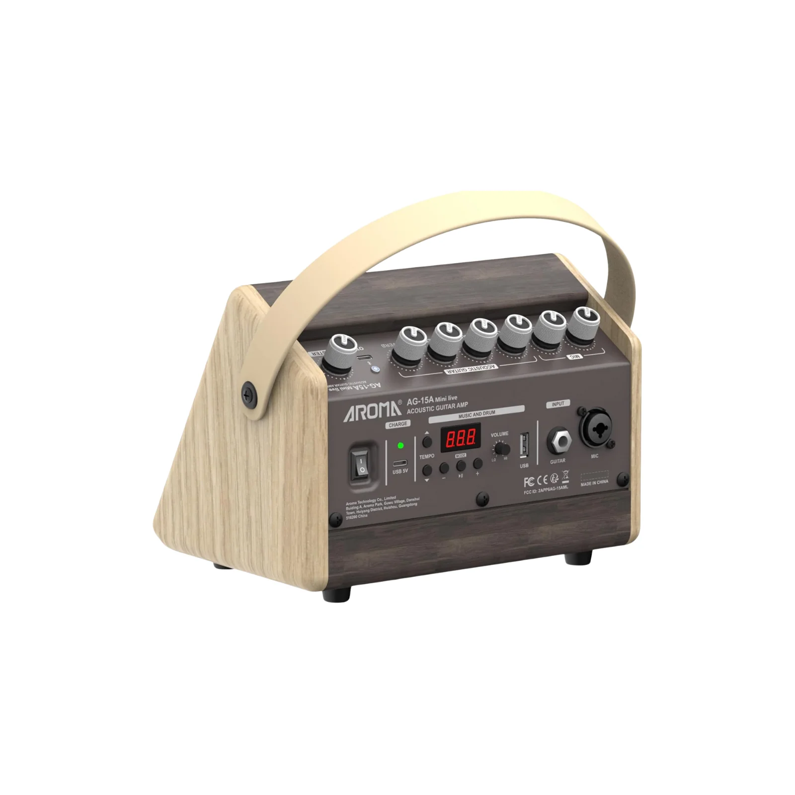Aroma AG-15A Mini Live Acoustic Guitar Amplifier - Image 2