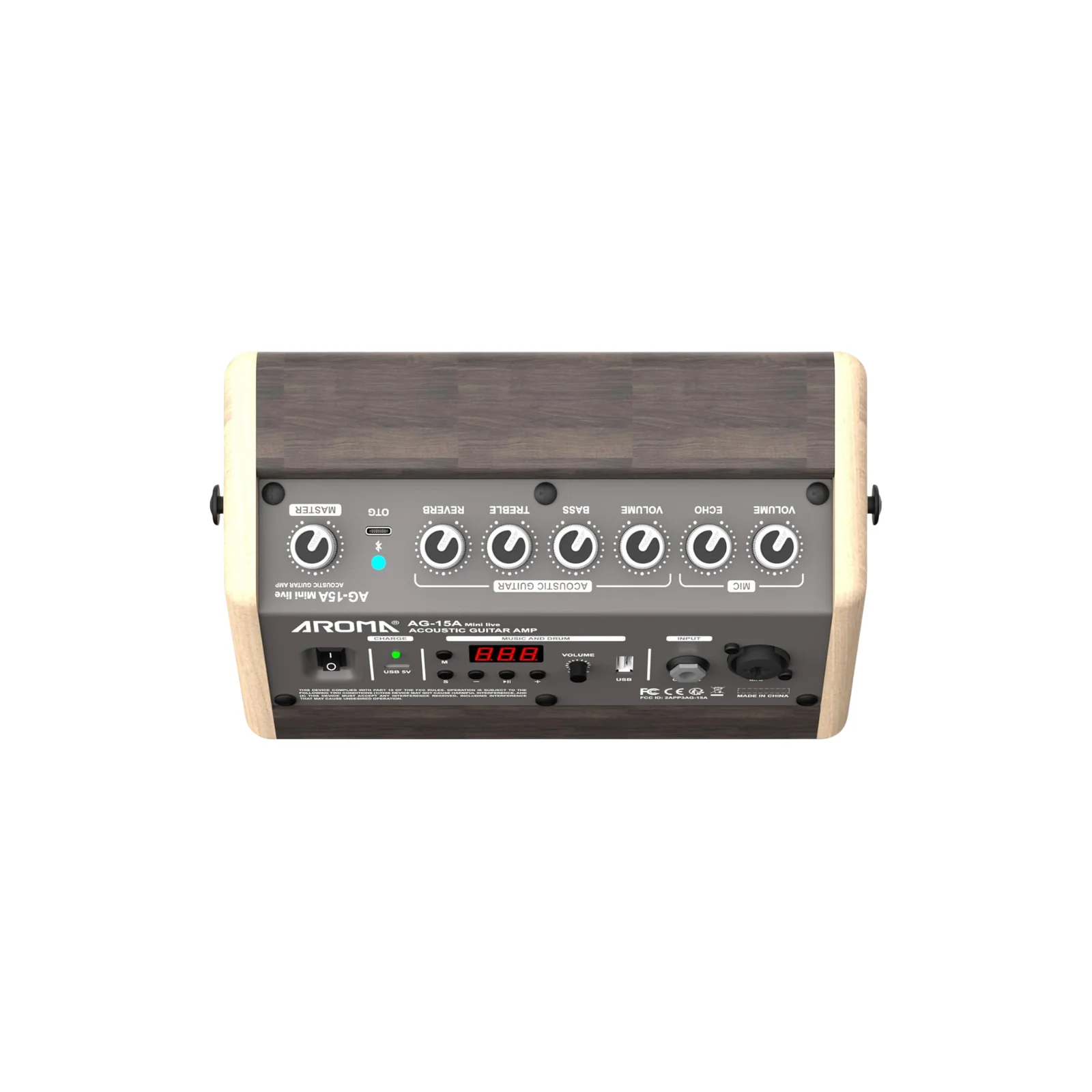 Aroma AG-15A Mini Live Acoustic Guitar Amplifier - Image 3