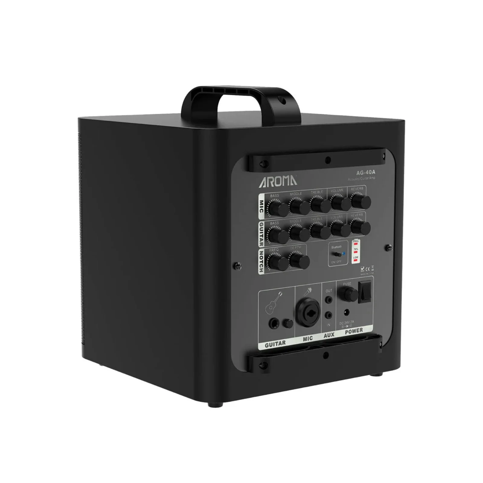 Aroma AG-40A 40W Portable Acoustic Guitar Amplifier - Image 4