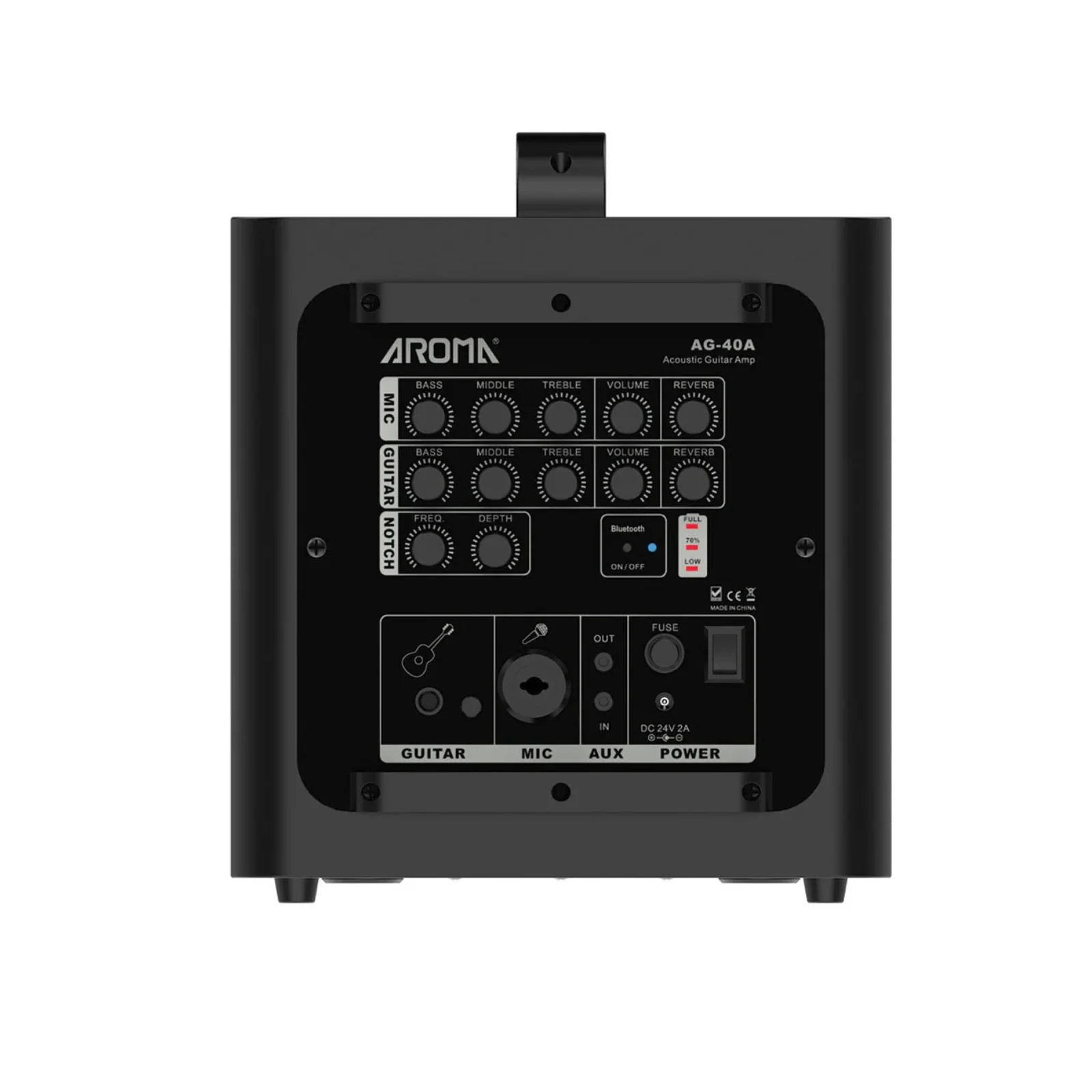 Aroma AG-40A 40W Portable Acoustic Guitar Amplifier - Image 5