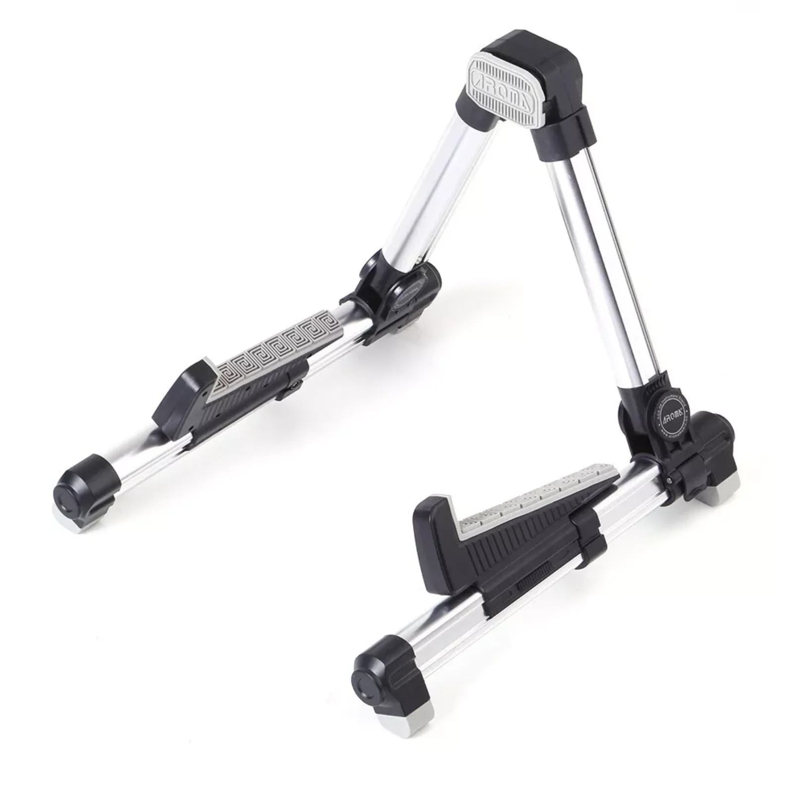 Aroma AGS-08 Foldable Guitar Stand – Silver