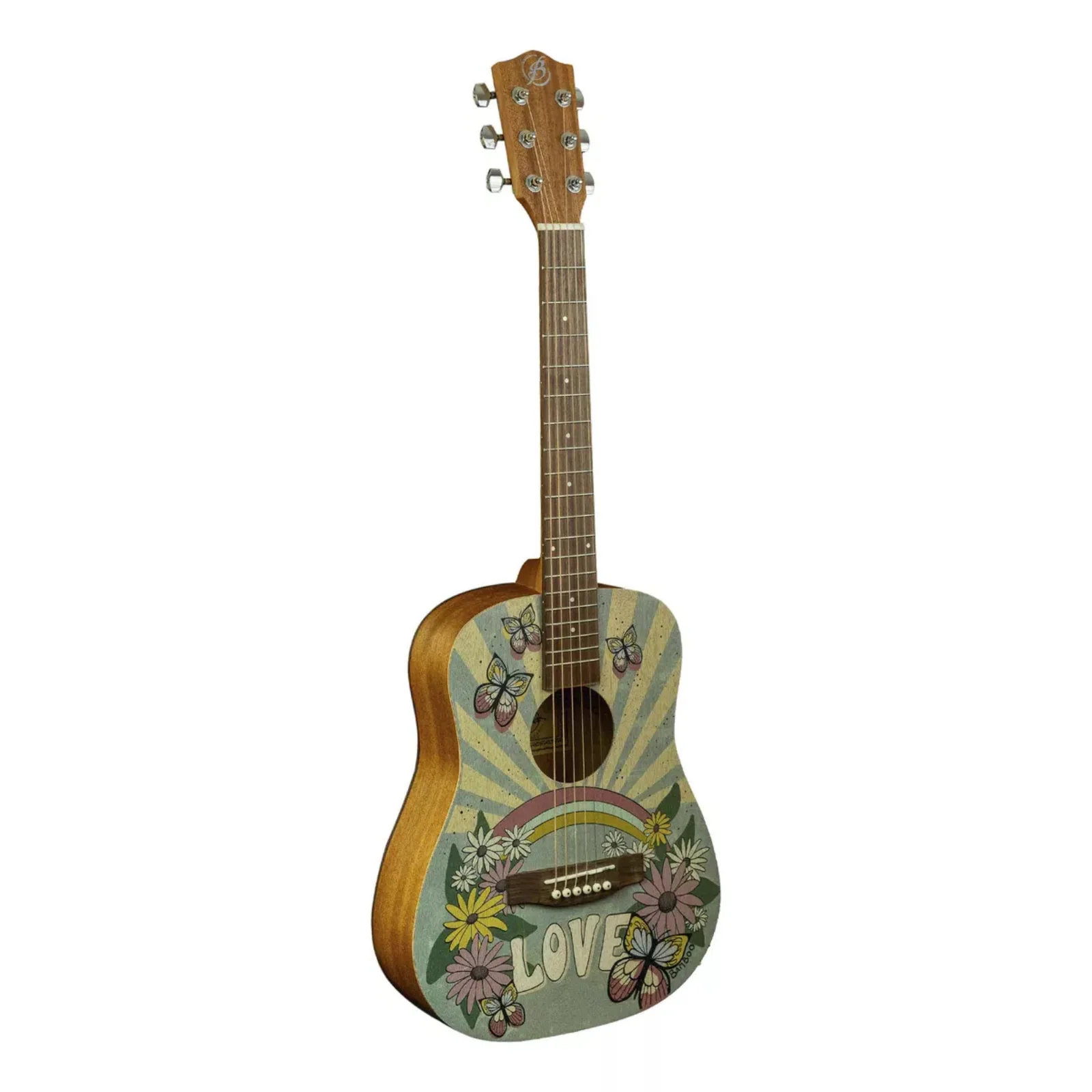 Bamboo GA-34 Butterfly Acoustic Guitar With Bag - Image 4