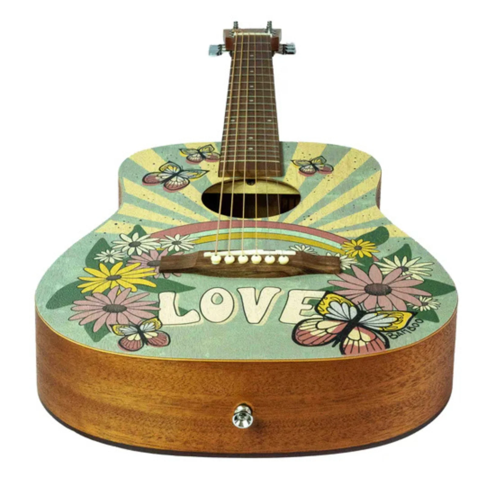 Bamboo GA-34 Butterfly Acoustic Guitar With Bag - Image 5