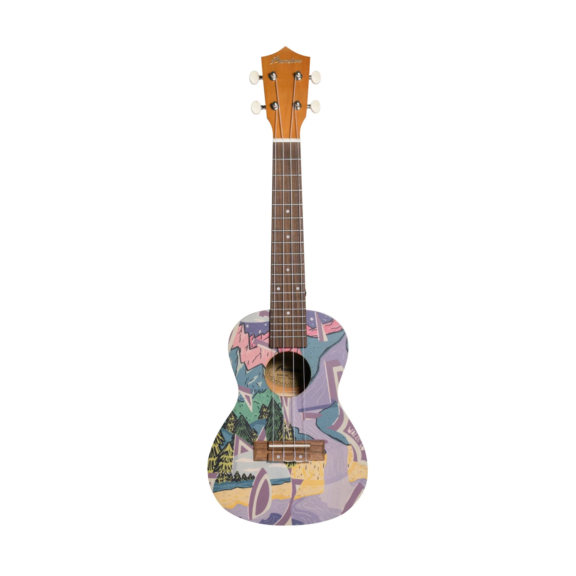 Bamboo U-23 Concert Ukulele Candy With Bag