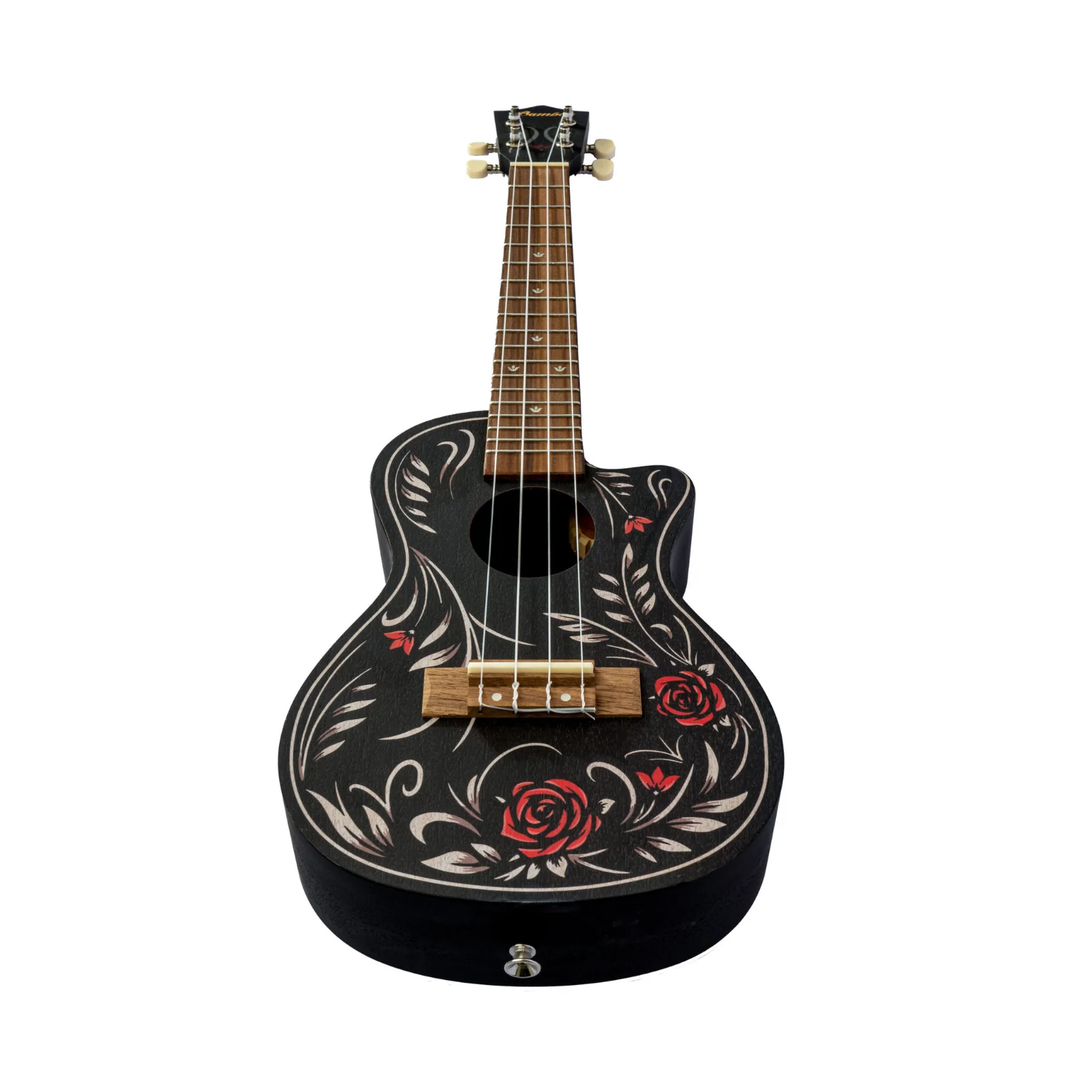 Bamboo U-23 Flower & Roll-S Concert Ukulele - Image 4