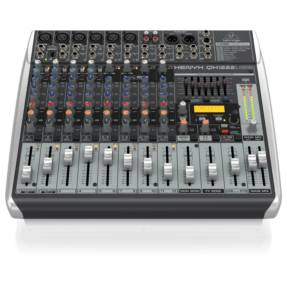 Behringer XENYX QX1222 USB – 16 Input Mixer with USB & FX - Image 4