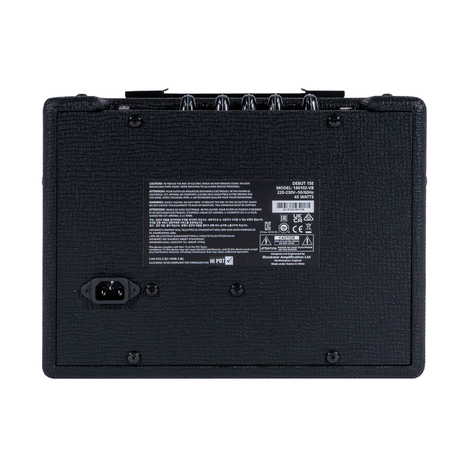 Blackstar Debut 15E Guitar Combo Amplifier - Black - Image 5
