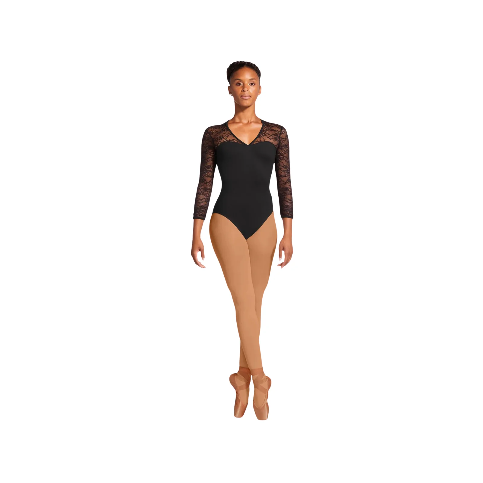 Bloch Ladies Kate Lace Open Back Leotard – Black