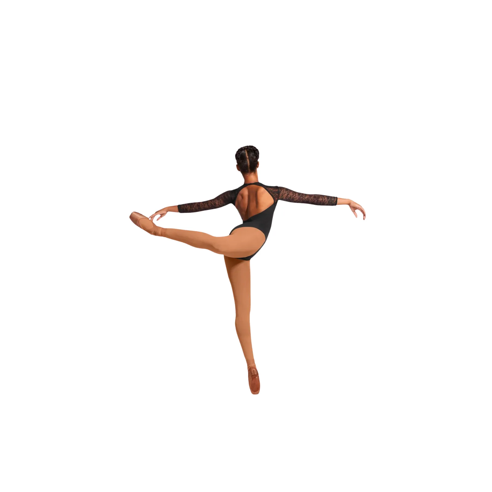 Bloch Ladies Kate Lace Open Back Leotard – Black - Image 3