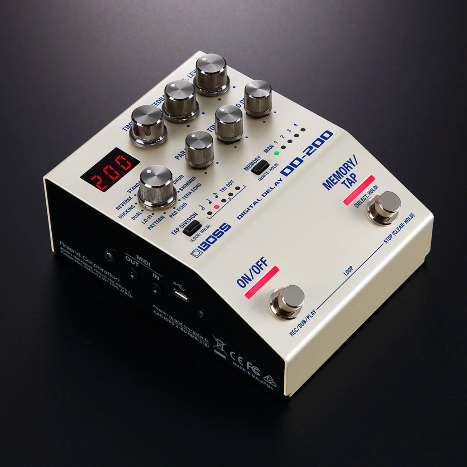 BOSS DD-200 Digital Delay Pedal - Image 4