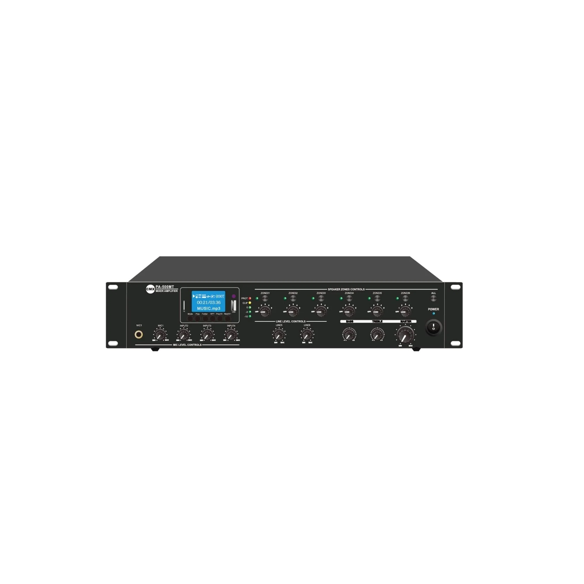 CMX DX-240MT 6-Zone Mixer Amplifier – 240W