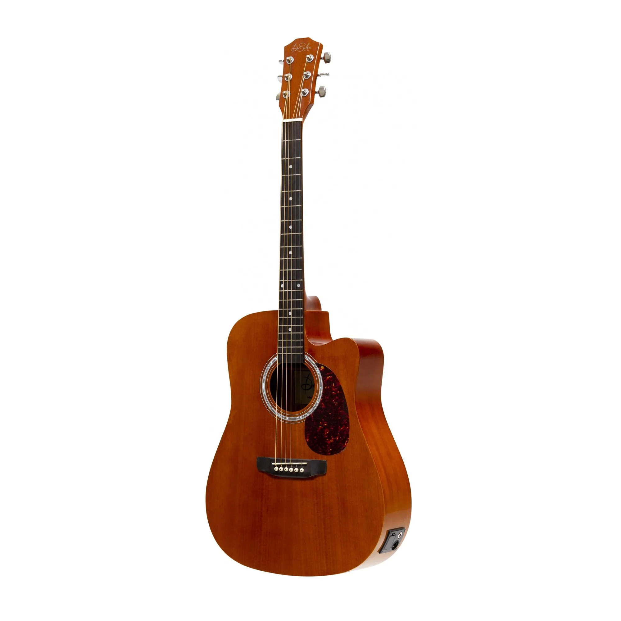 De Salvo AG1CEQMS 4/4 Semi Acoustic Guitar - Mahogany Satin - Image 2