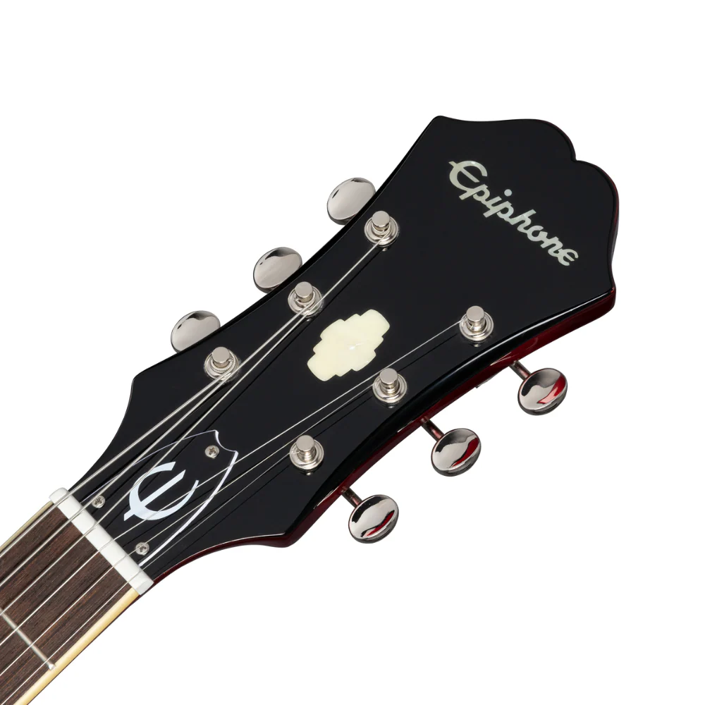 Epiphone Riviera Semi-Hollow Electric Guitar - Sparkling Burgundy - Image 3