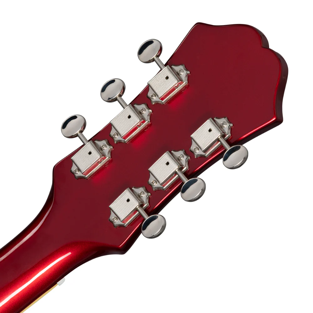 Epiphone Riviera Semi-Hollow Electric Guitar - Sparkling Burgundy - Image 5