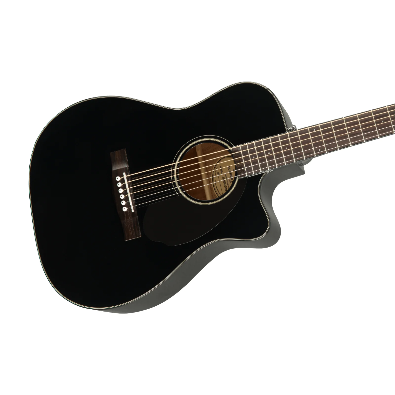 Fender CC-60SCE Concert E-Acoustic Guitar – Black - Image 5