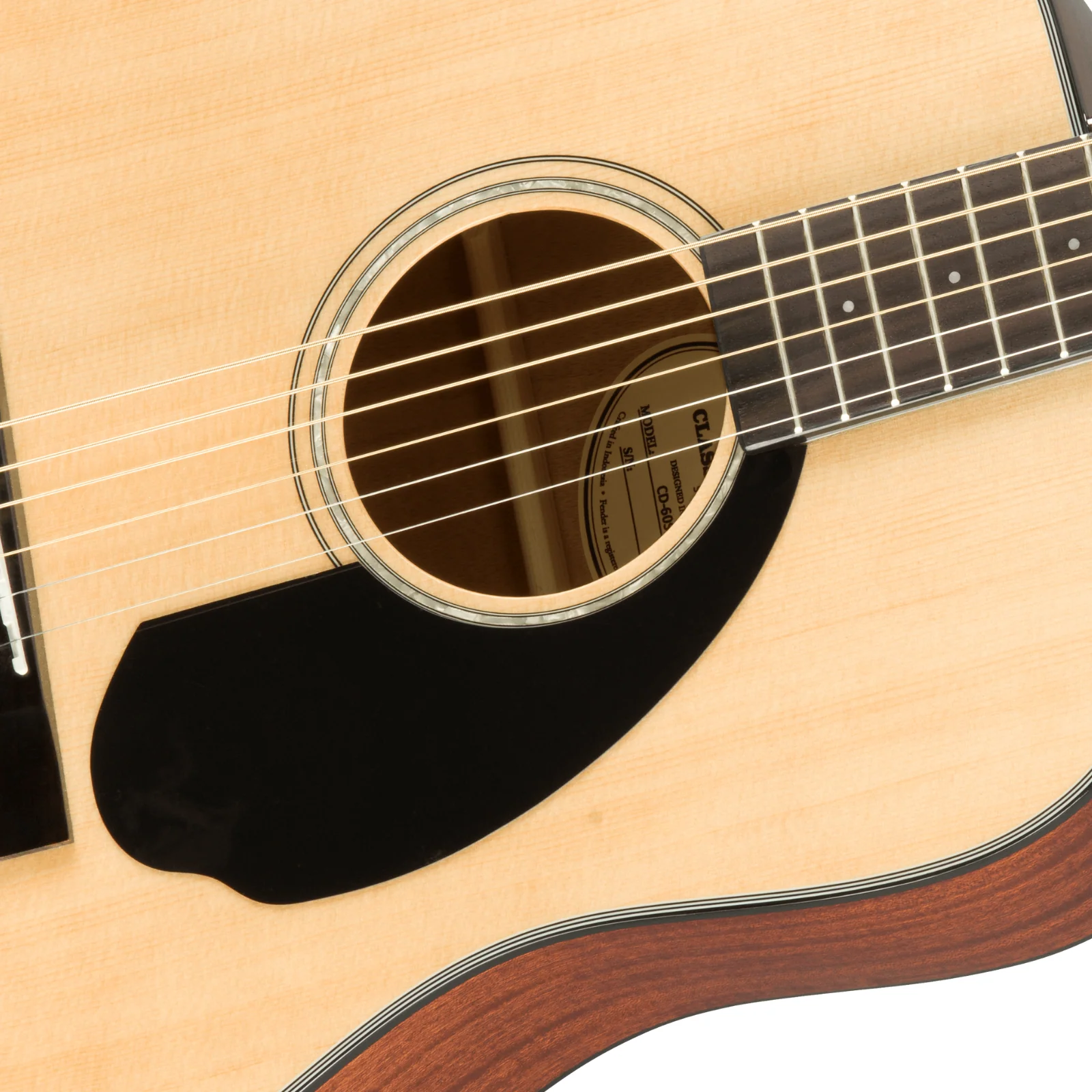 Fender CD-60S Dreadnought Acoustic Guitar – Natural - Image 3