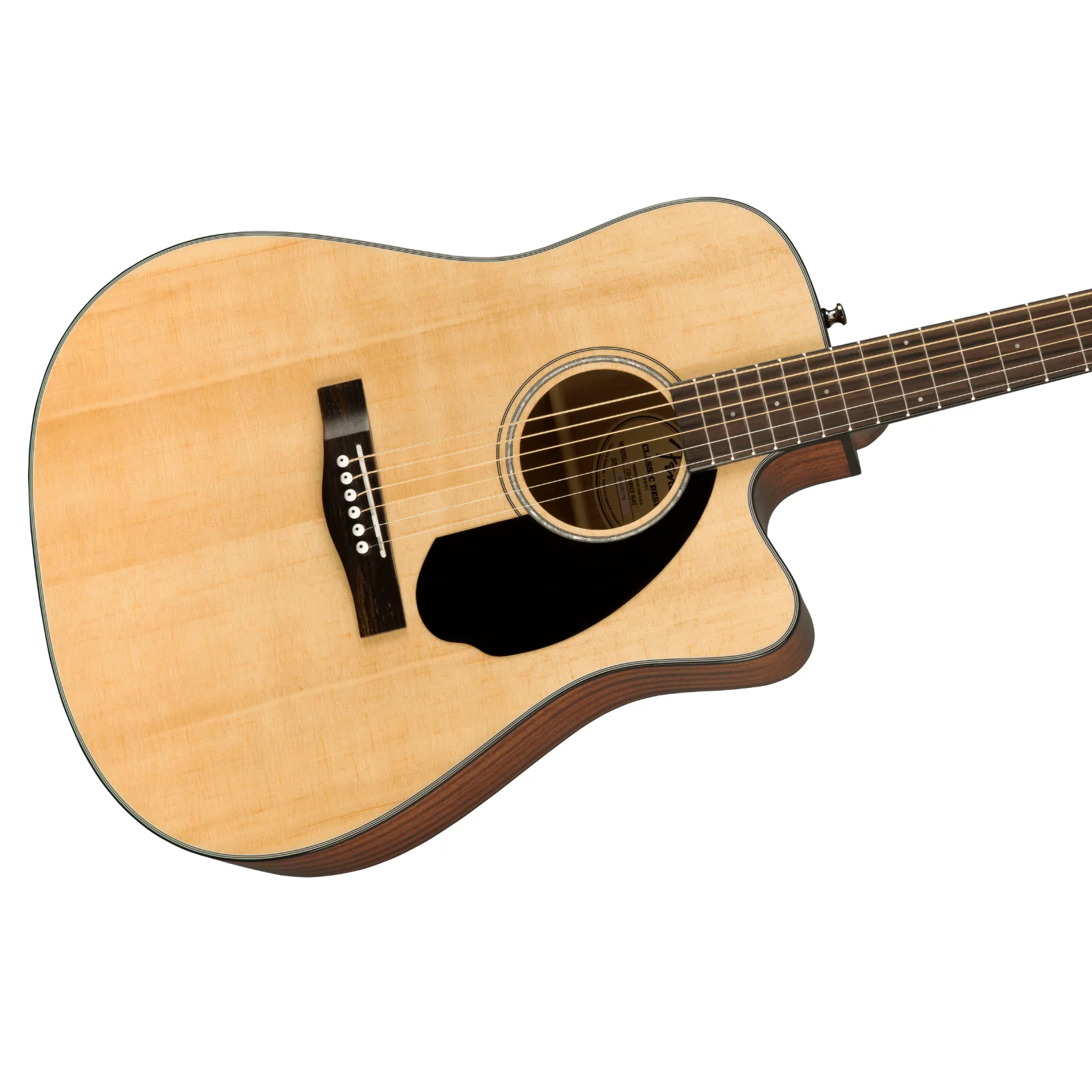 Fender CD-60SCE Acoustic-Electric Guitar – Natural - Image 4