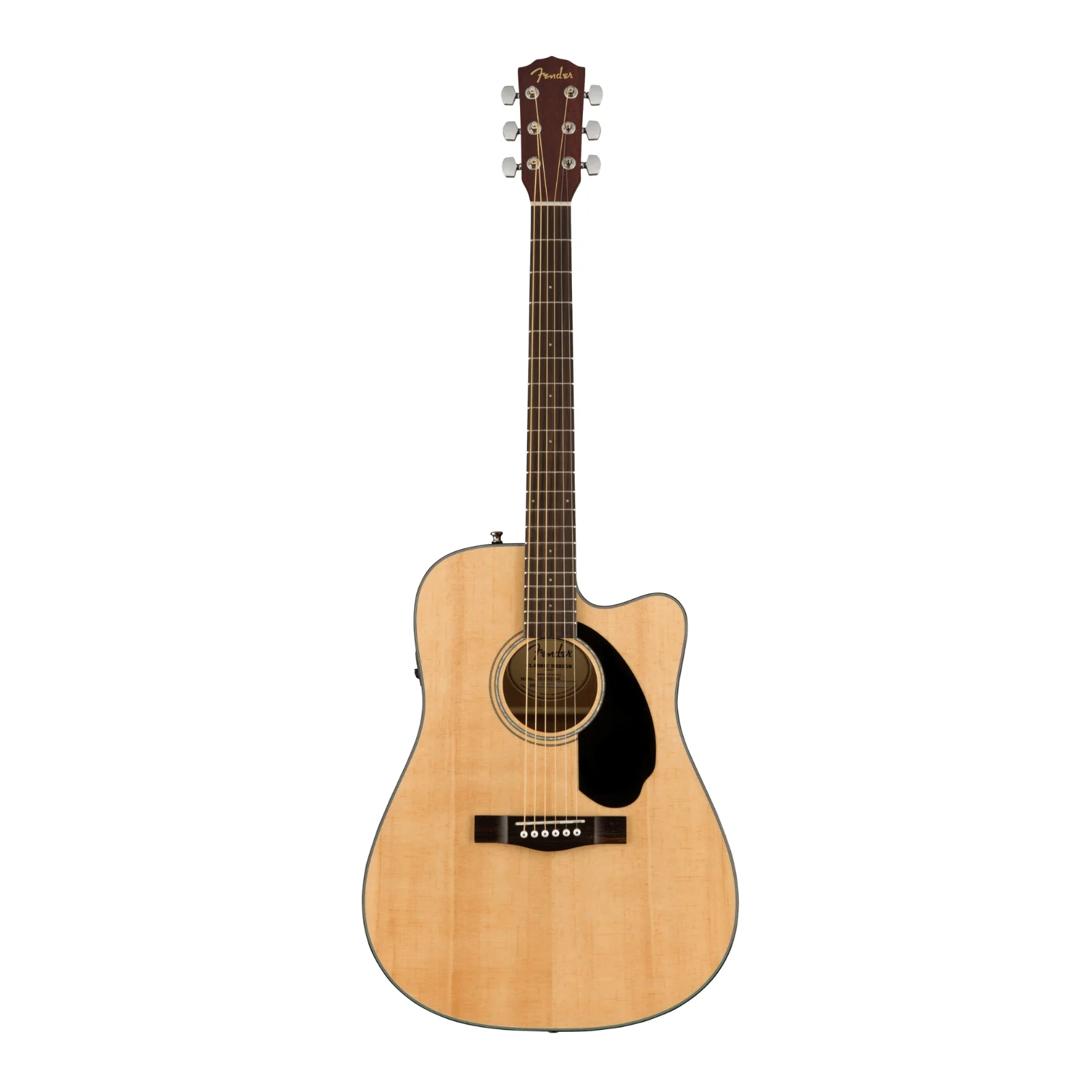 Fender CD-60SCE Acoustic-Electric Guitar – Natural - Image 8