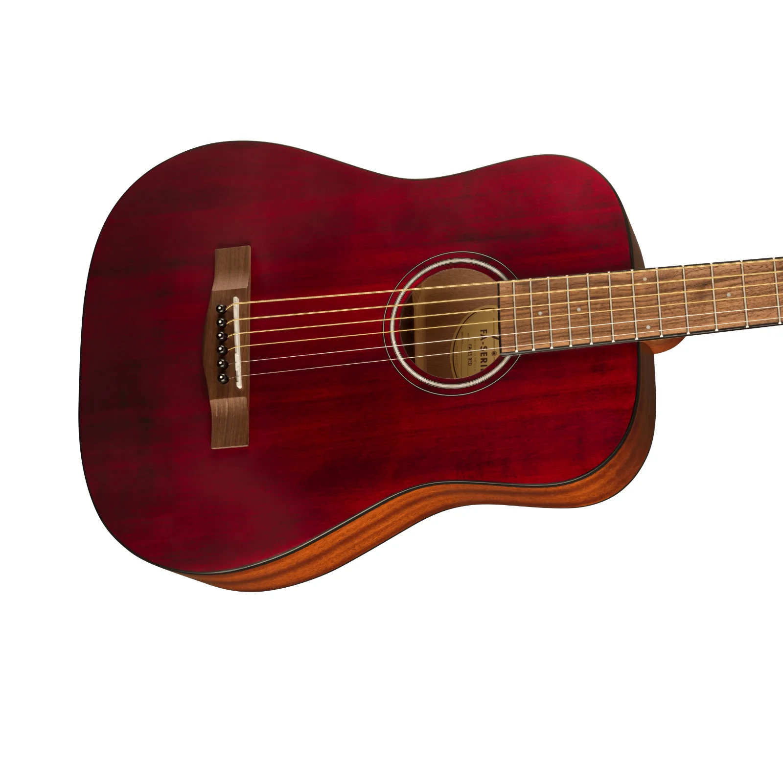 Fender FA-15 Steel Acoustic Guitar 3/4 – Red - Image 4