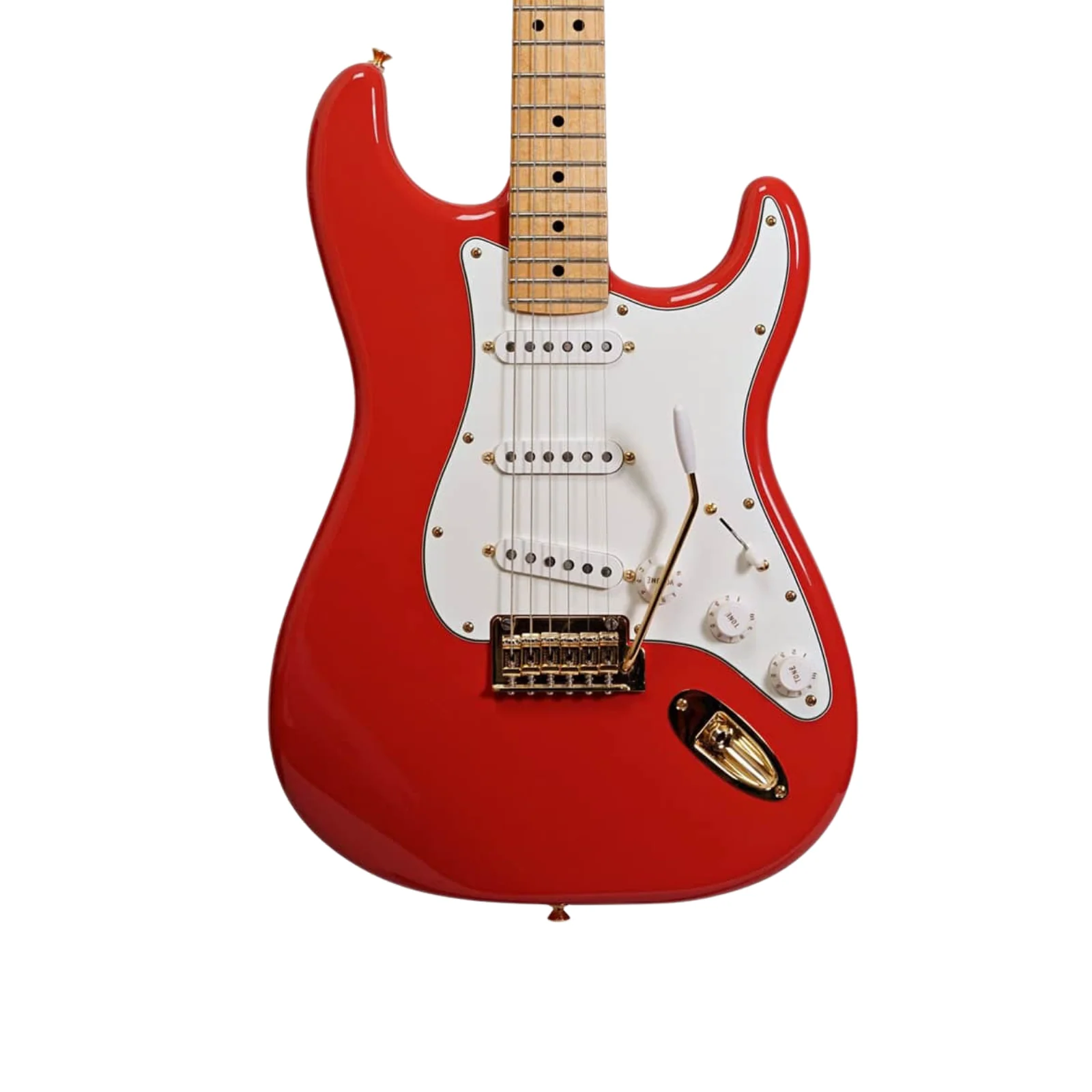 Fender Limited Edition Stratocaster – Fiesta Red with Gold - Image 3