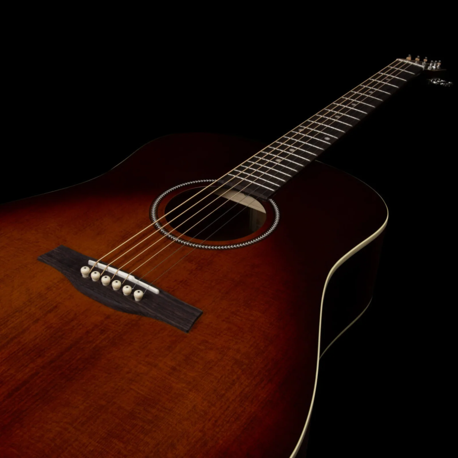 Seagull S6 Original Burnt Umber Presys II - Electro Acoustic Guitar - Image 7