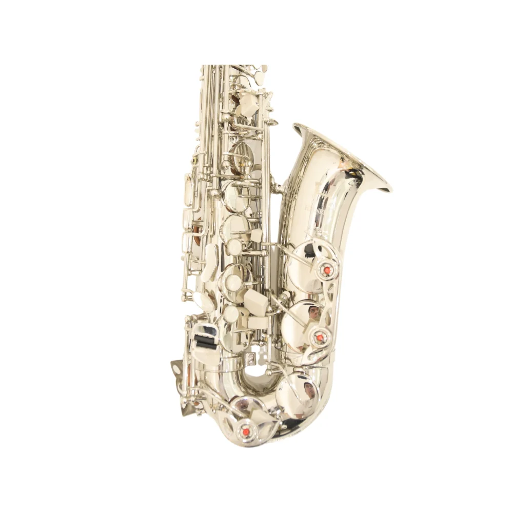 Heinrich GSW-01 Alto Saxophone with Case - Silver - Image 4