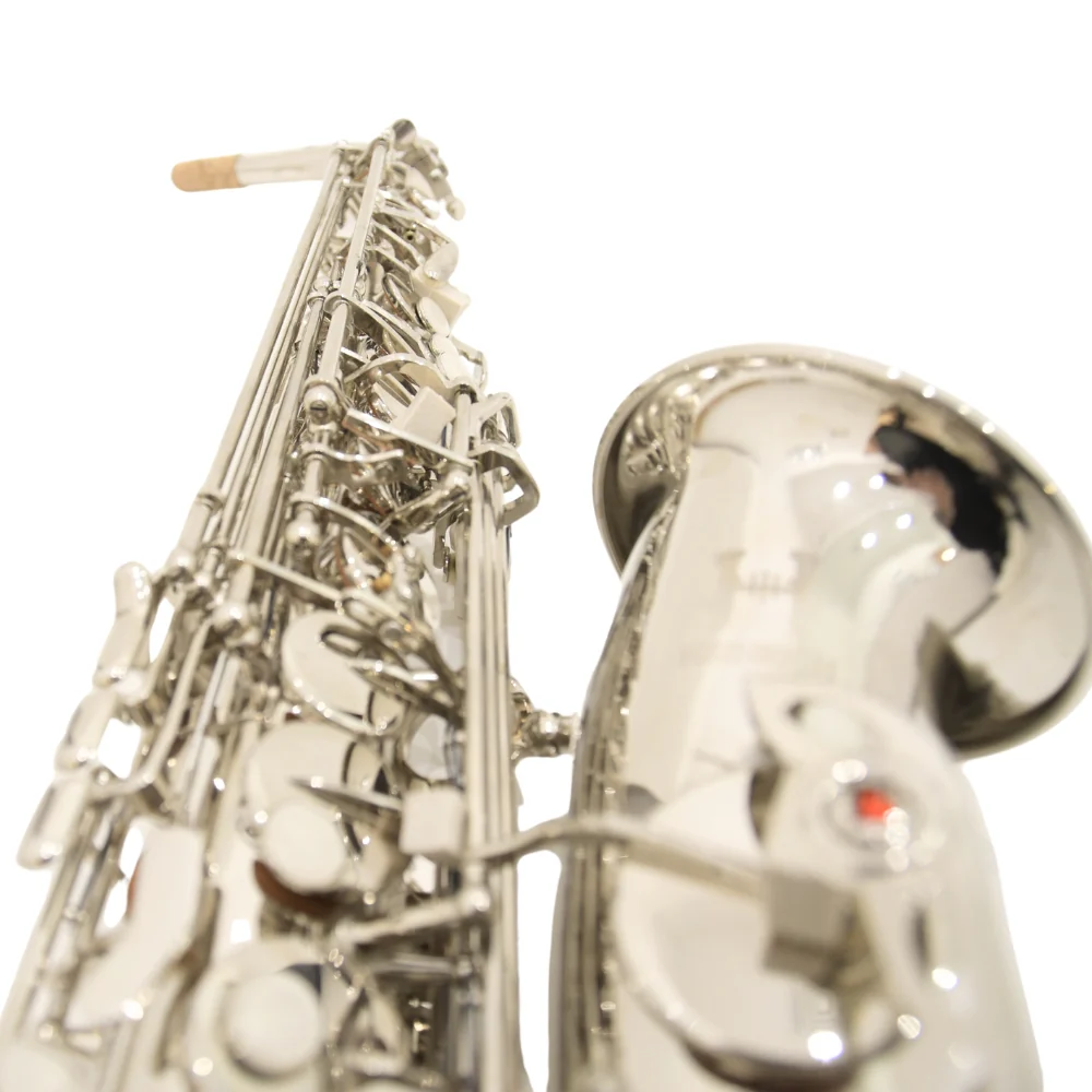 Heinrich GSW-01 Alto Saxophone with Case - Silver - Image 6