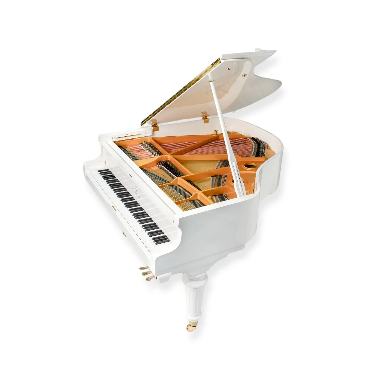 Heinrich HGP-152W WSP Round Legs Grand Piano – White - Image 10