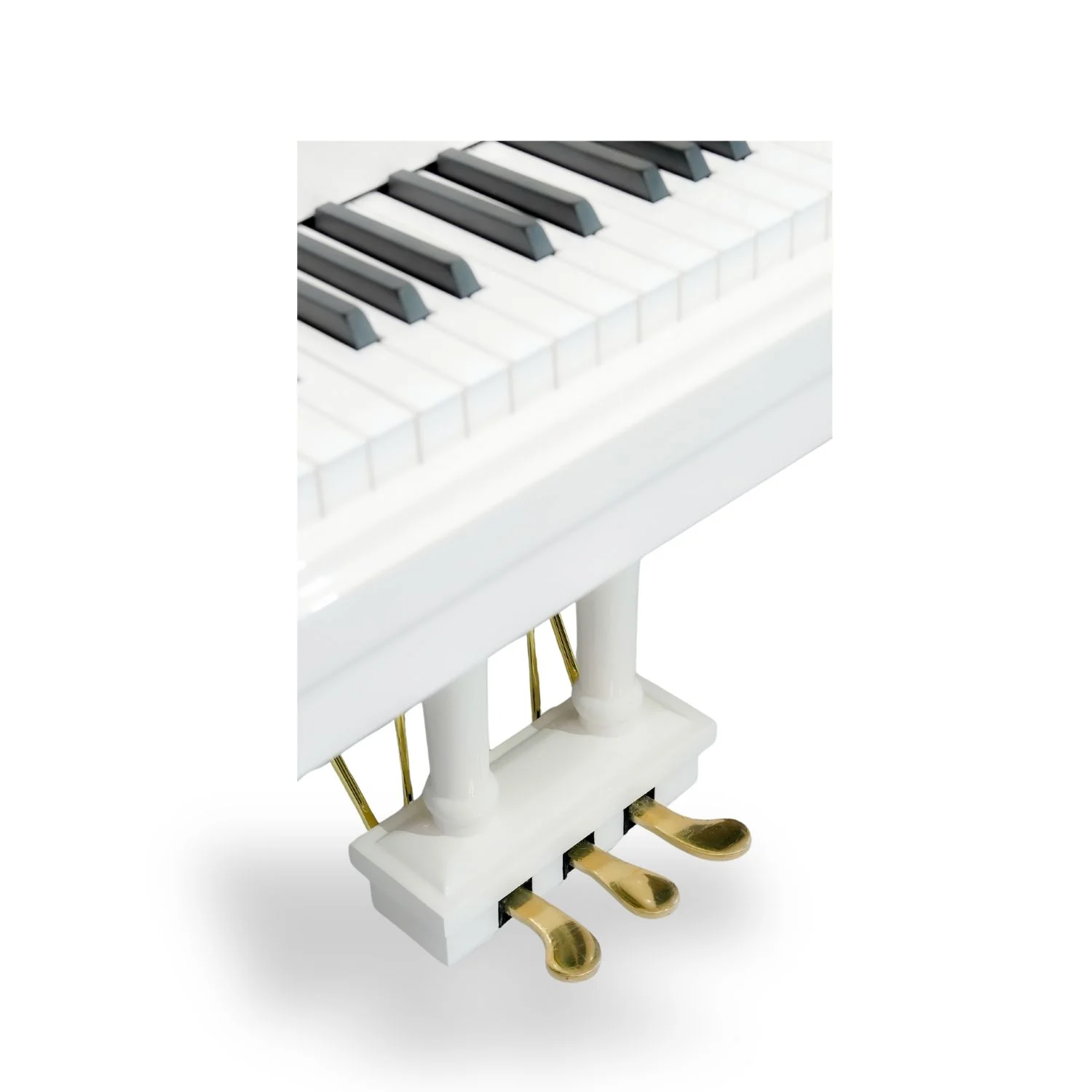 Heinrich HGP-152W WSP Round Legs Grand Piano – White - Image 12