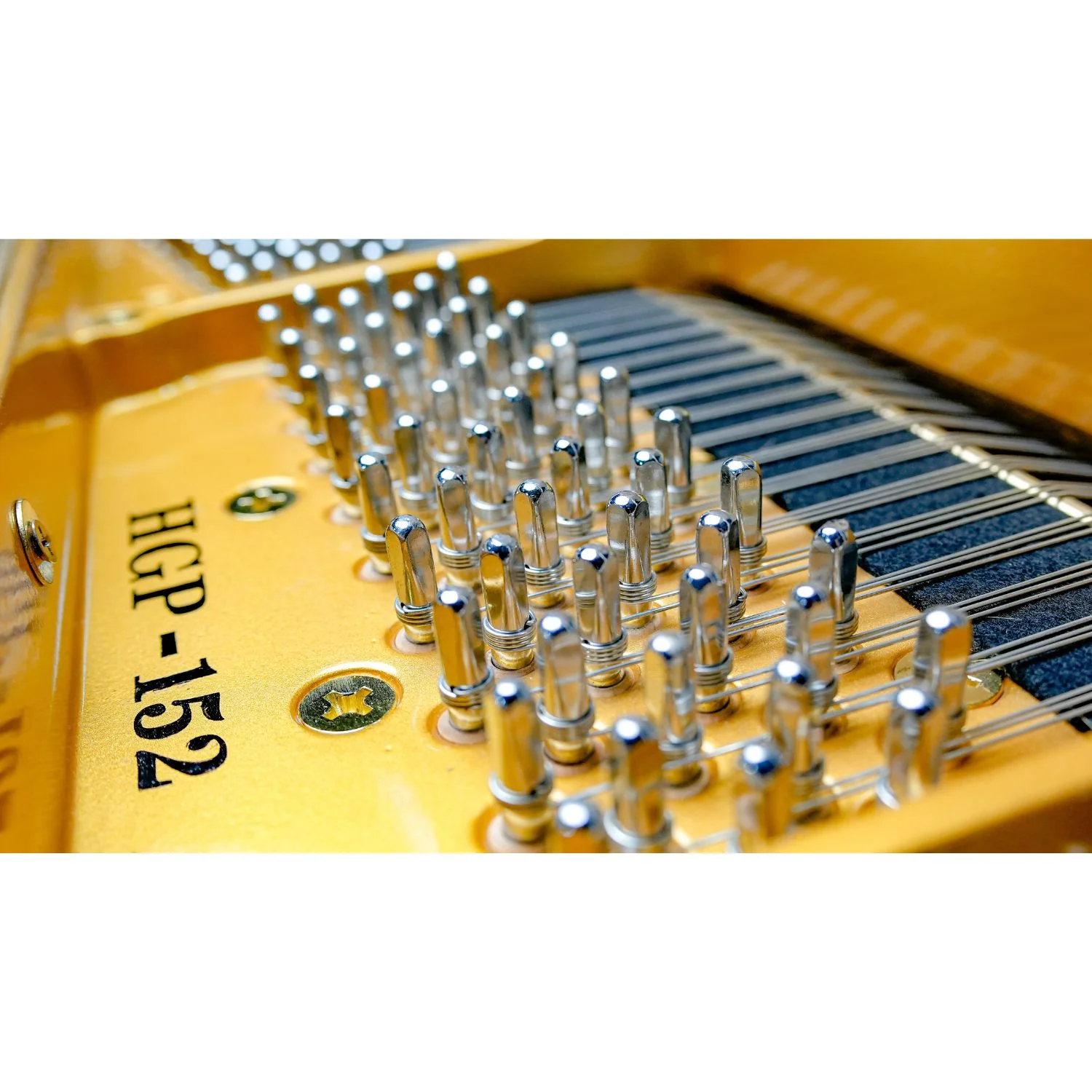 Heinrich HGP-152W WSP Round Legs Grand Piano – White - Image 5