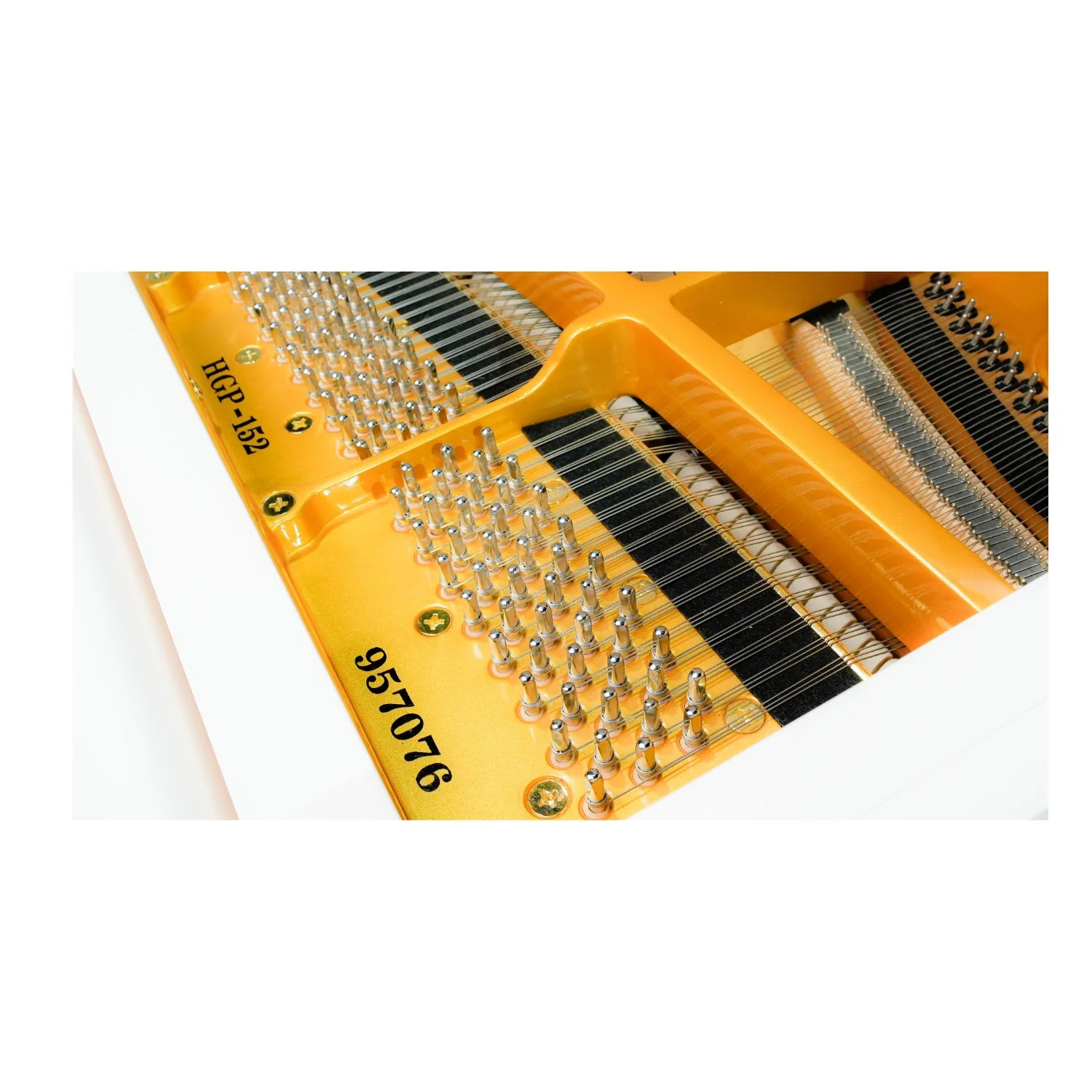Heinrich HGP-152W WSP Round Legs Grand Piano – White - Image 7