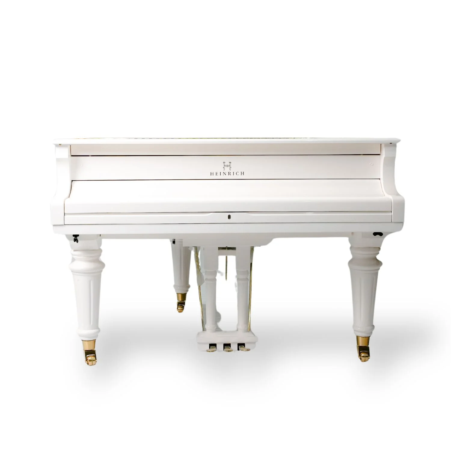 Heinrich HGP-152W WSP Round Legs Grand Piano – White - Image 8