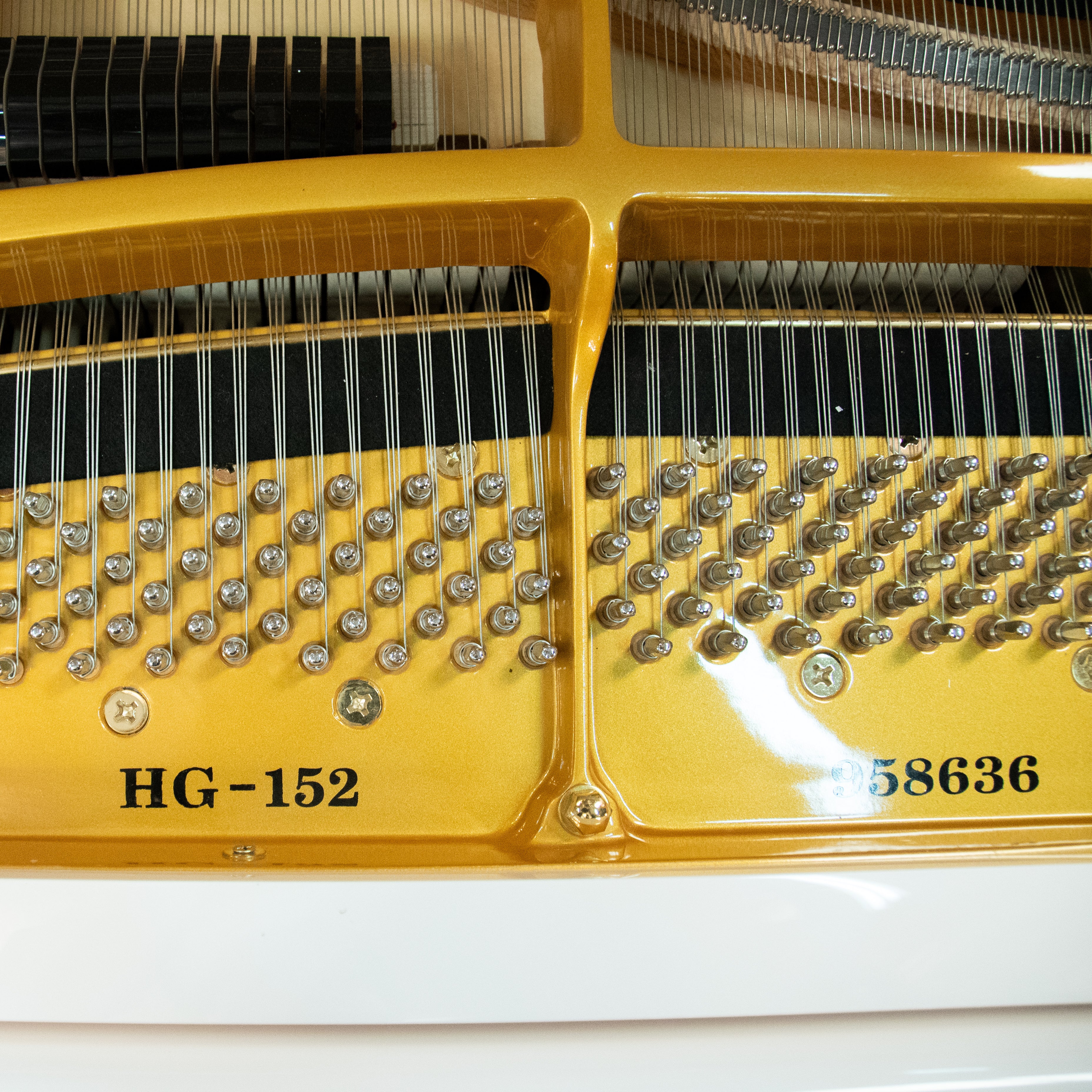 Heinrich HGP-152W WSP Grand Piano Curly legs - White - Image 3