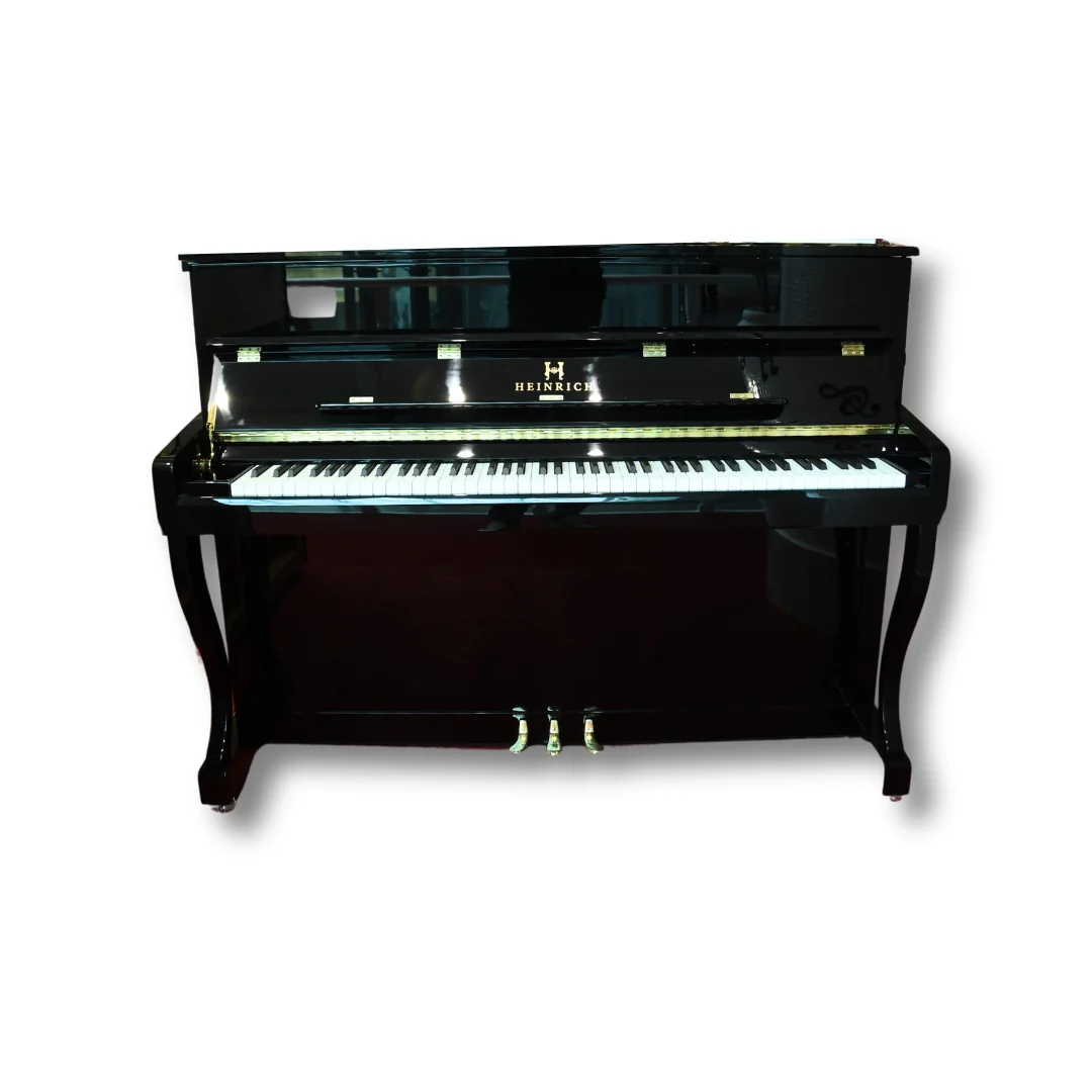 Heinrich HU-110 Upright Piano -  Black