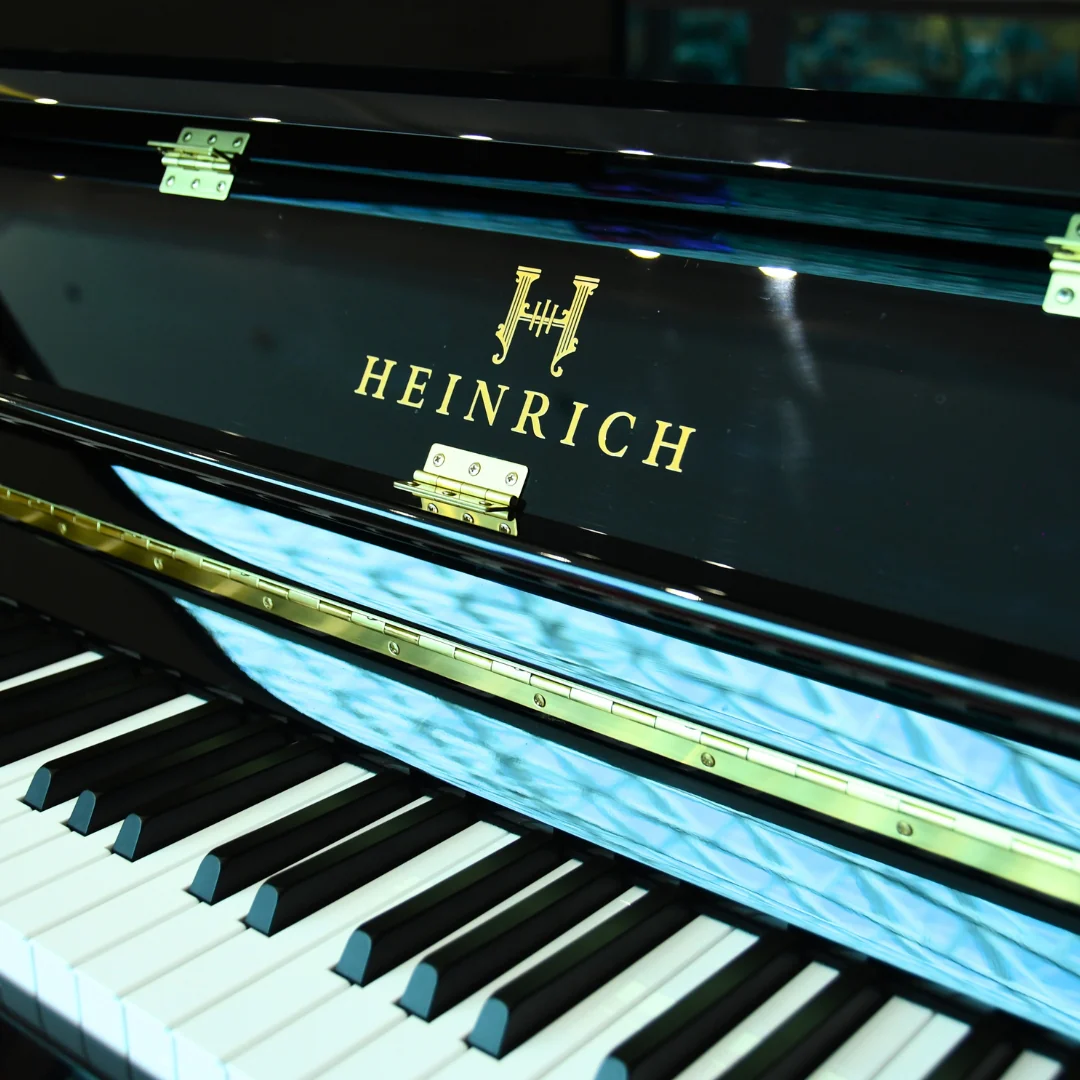 Heinrich HU-110 Upright Piano -  Black - Image 2