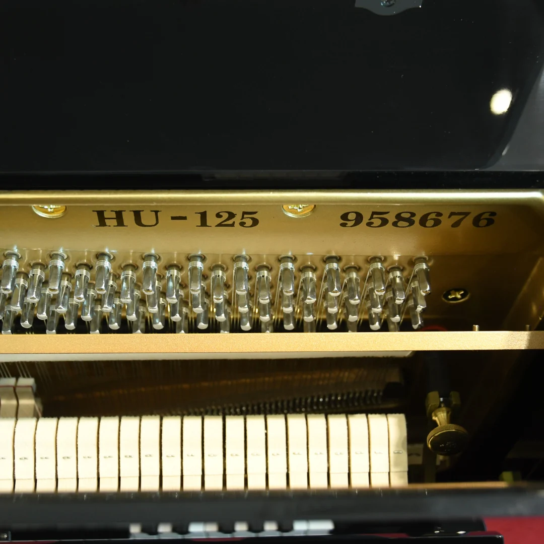 Heinrich HU-125E Upright Piano - Black - Image 3