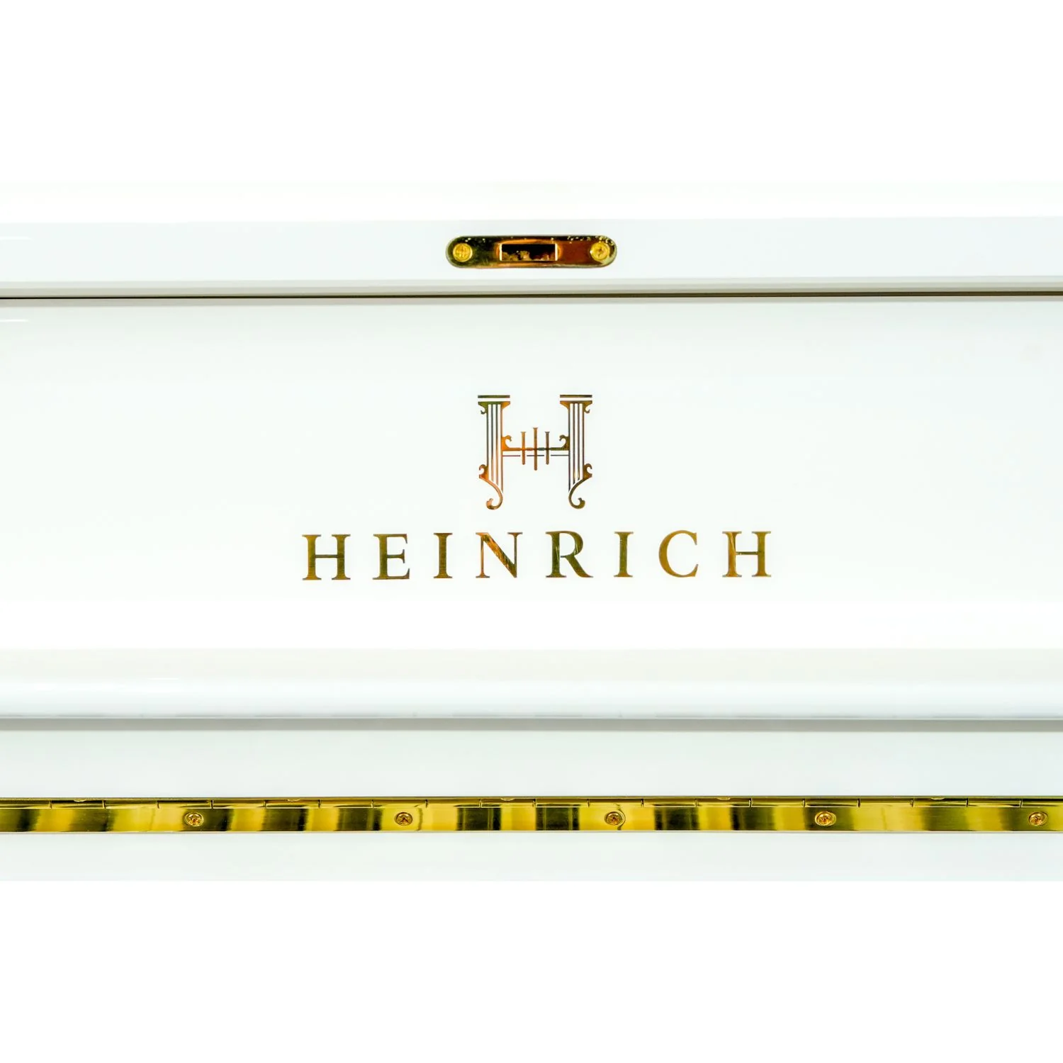 Heinrich  HUP-110 Upright Piano – High Gloss White - Image 7