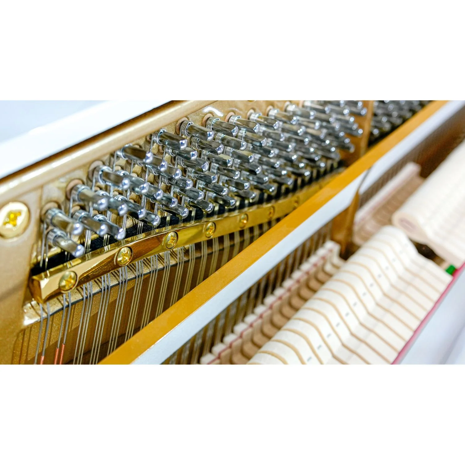 Heinrich HUP-121CW Upright Piano – Crystal White - Image 10