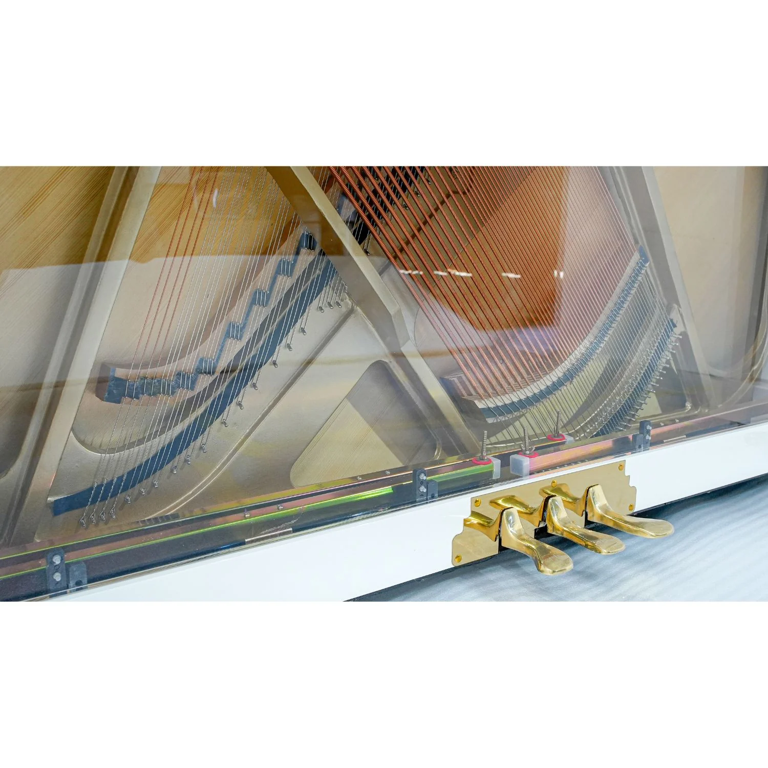 Heinrich HUP-121CW Upright Piano – Crystal White - Image 9
