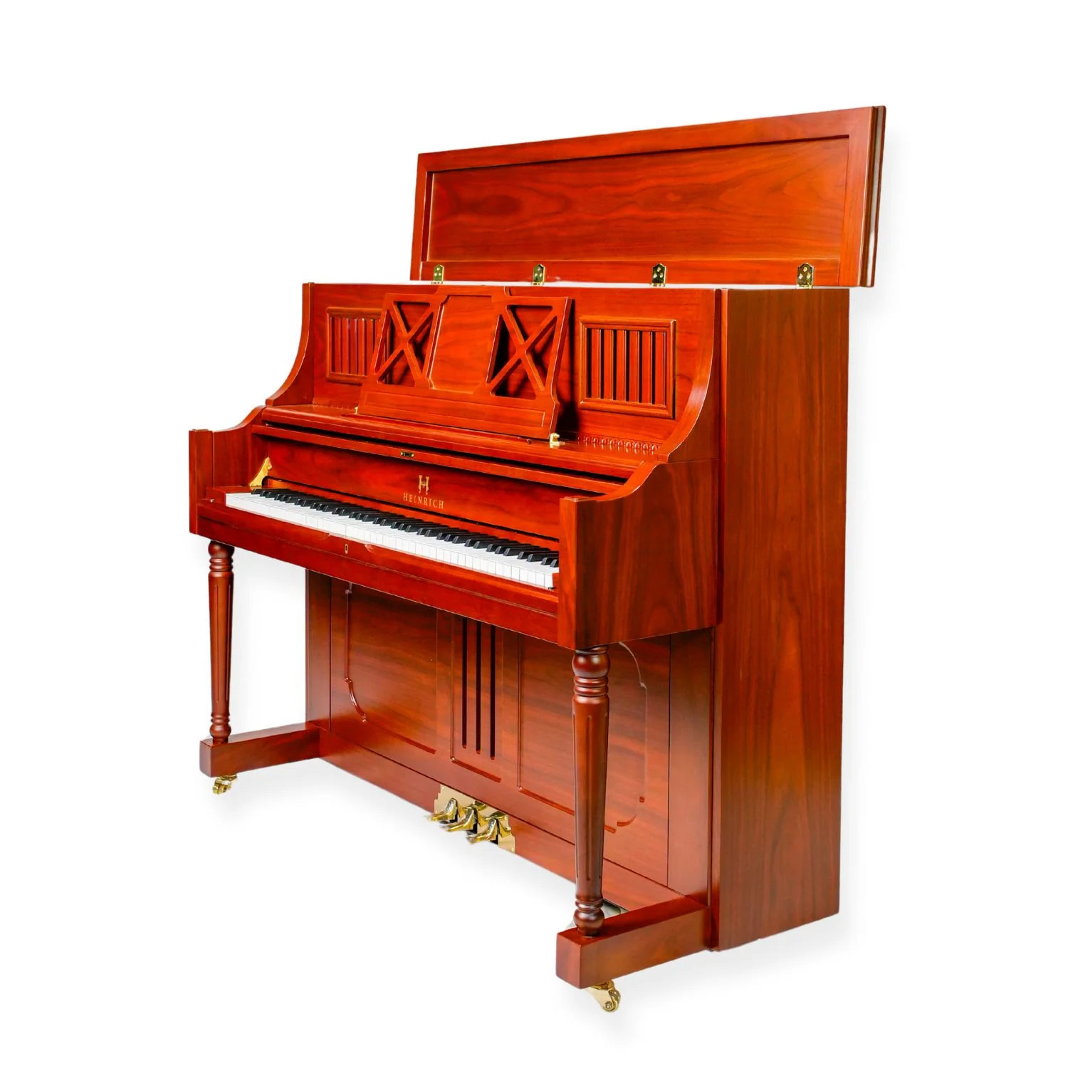 Heinrich HUP-125MA Upright Piano - Mahogany Matte - Image 8