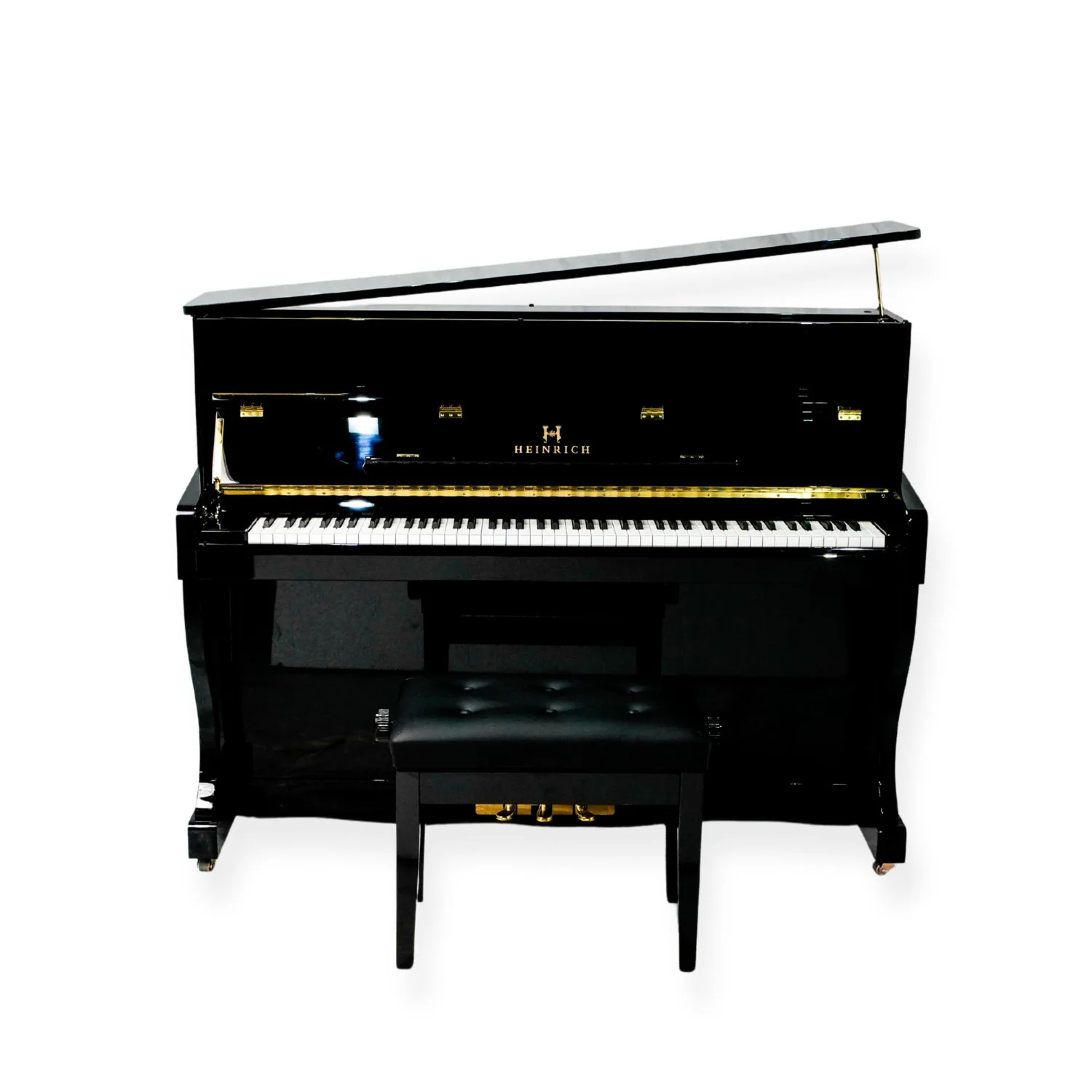Heinrich Upright Piano HN-110E – Polished Black