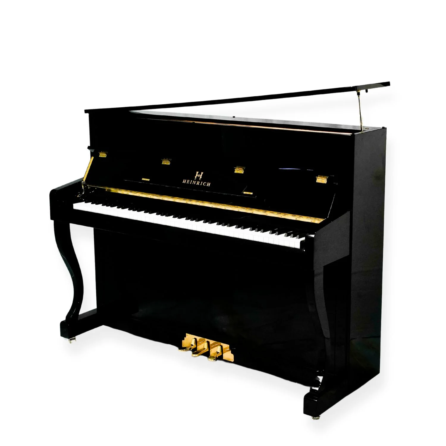 Heinrich Upright Piano HN-110E – Polished Black - Image 7