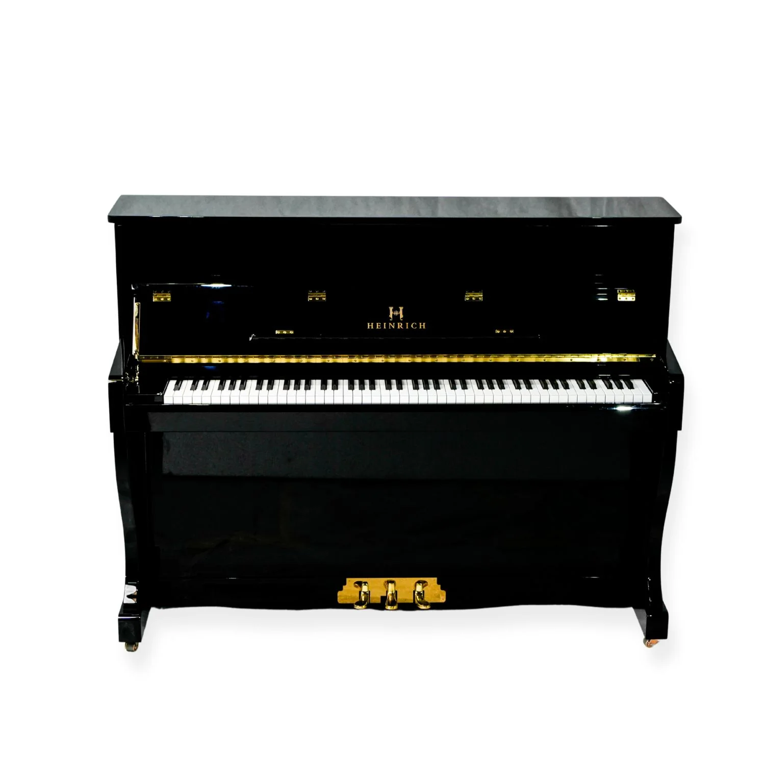Heinrich Upright Piano HN-110E – Polished Black - Image 9