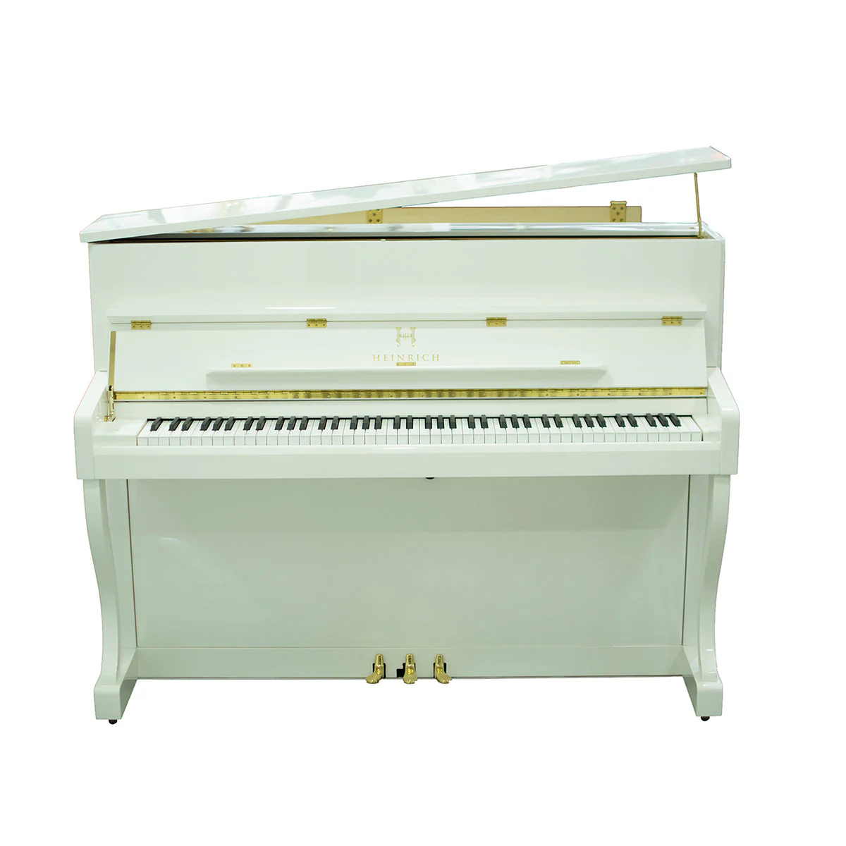 Heinrich HU‑110 Upright Piano – Polished White - Image 11