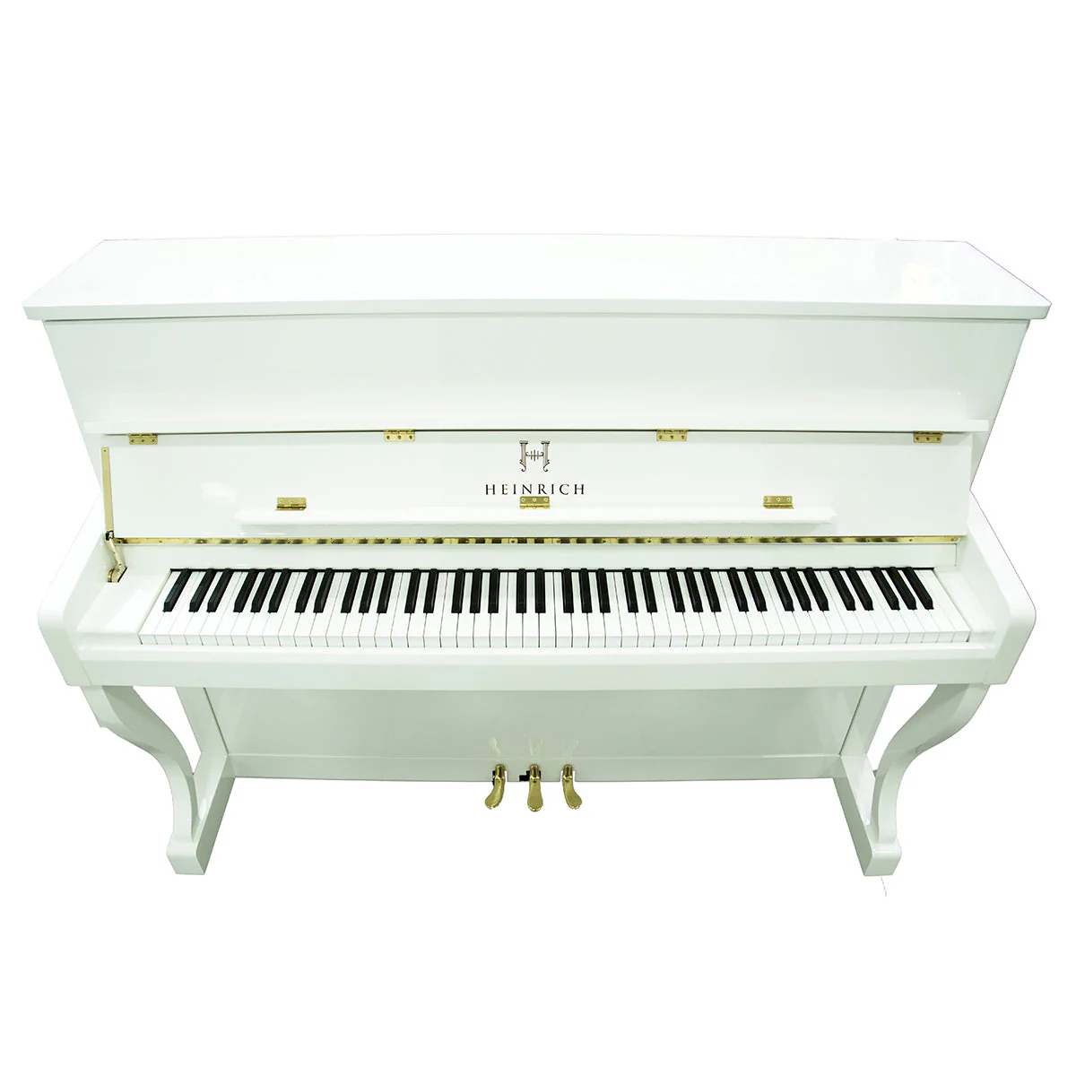 Heinrich HU‑110 Upright Piano – Polished White - Image 5