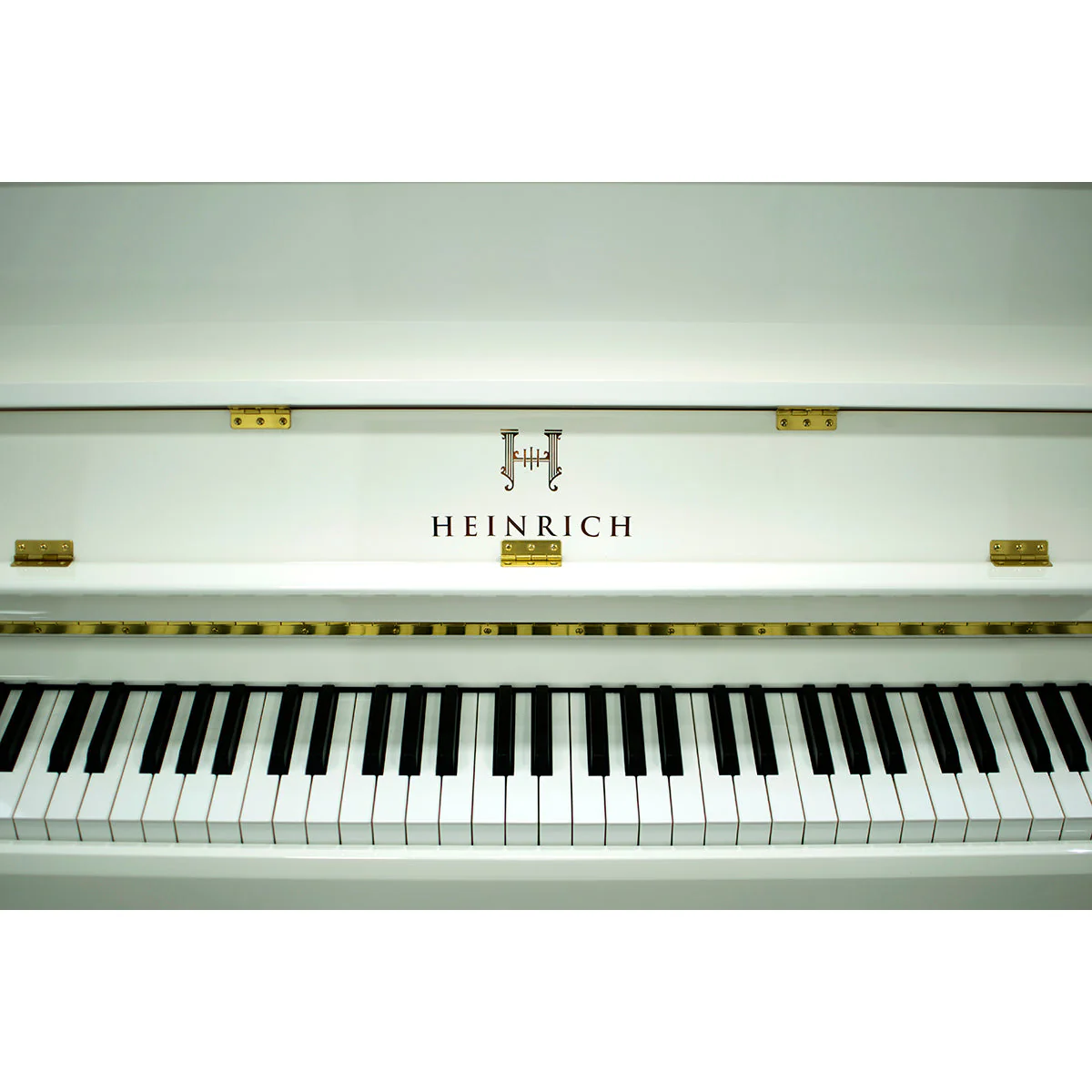 Heinrich HU‑110 Upright Piano – Polished White - Image 9