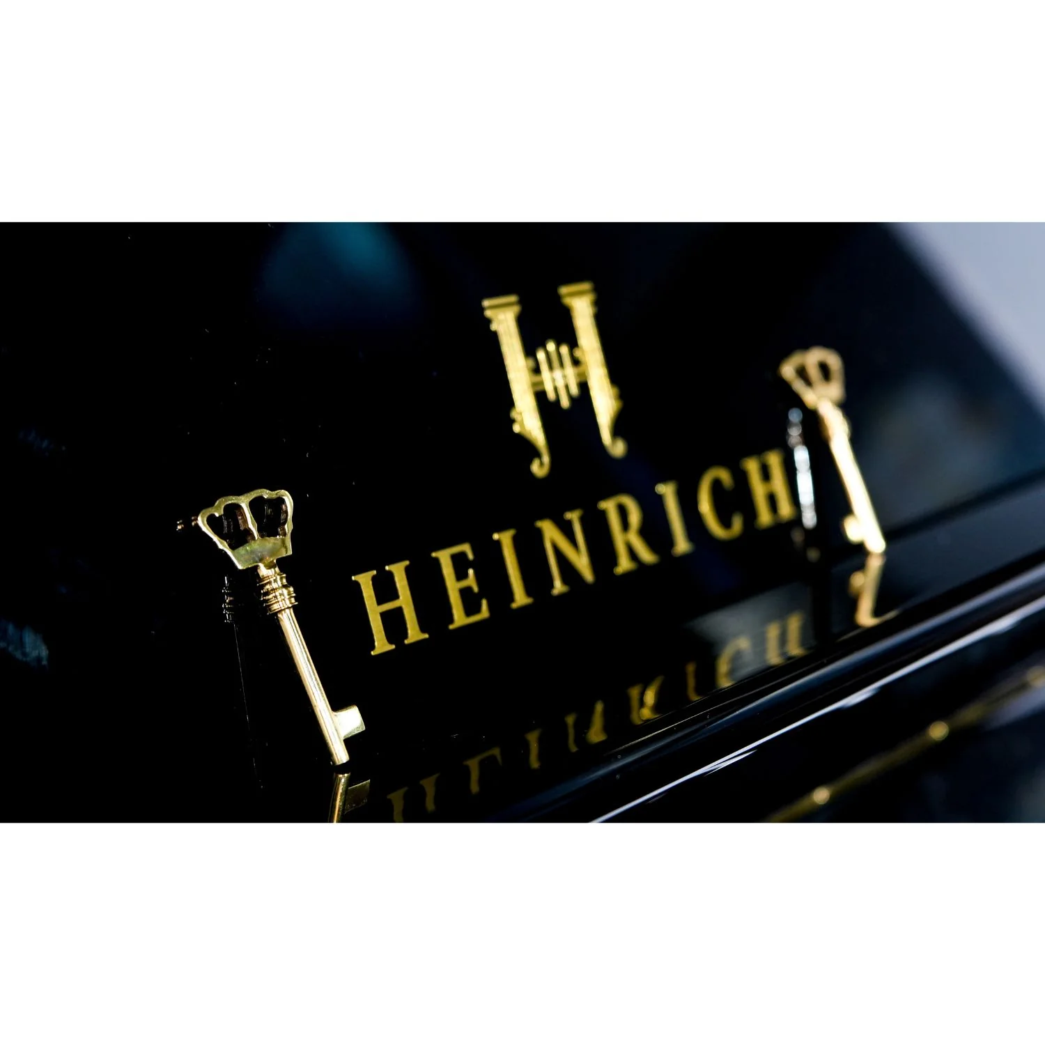 Heinrich Upright Piano HUP-121CB –  Crystal Black - Image 4
