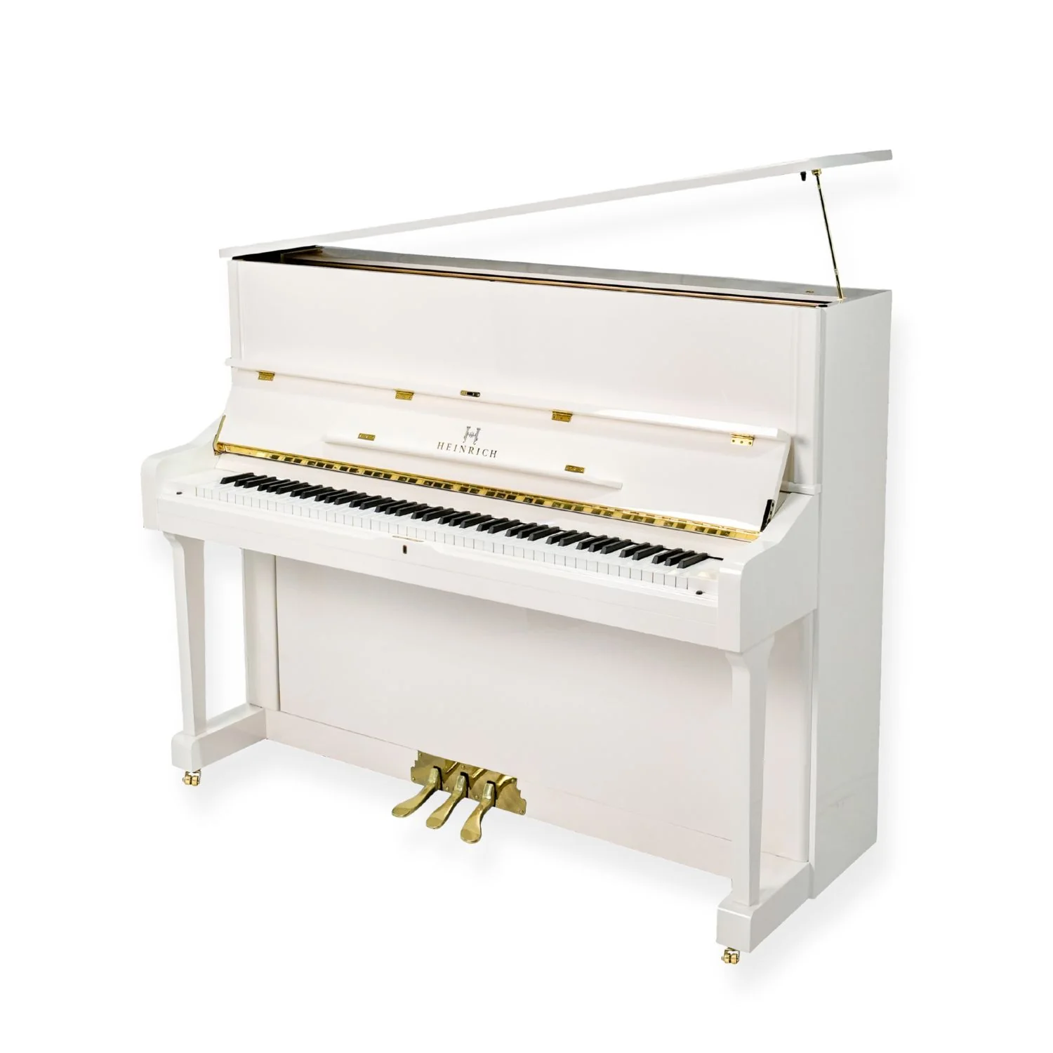 Heinrich Upright Piano HUP-121W – High Gloss White - Image 7