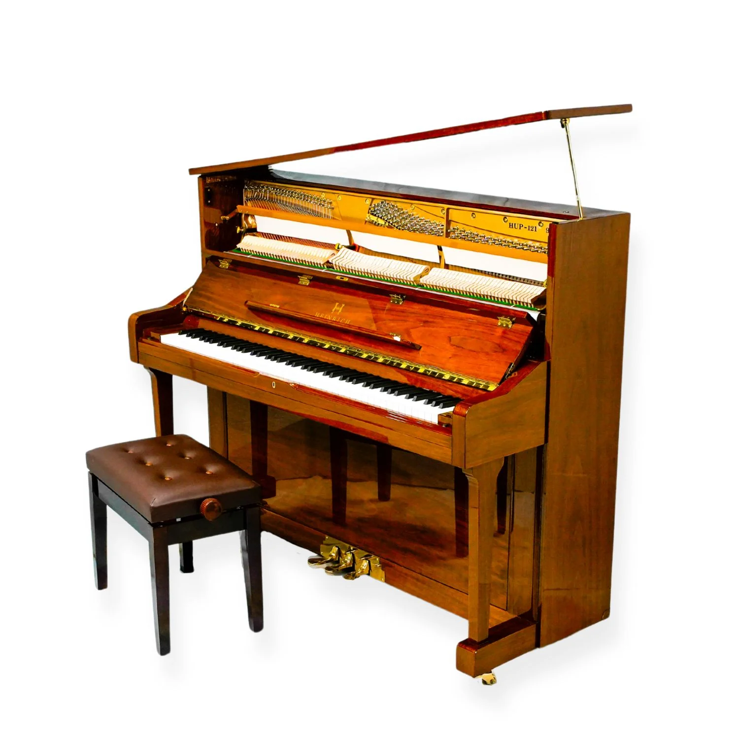 Heinrich Upright Piano HUP-121WA – Walnut - Image 2